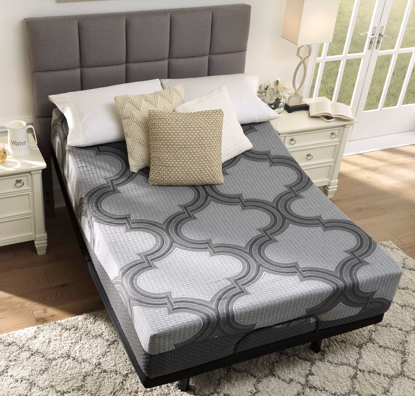 1100 Series Gray California King Firm Mattress