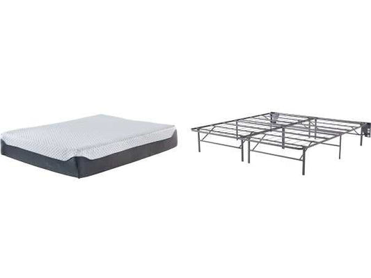 Chime Elite 12 Inch King Mattress & Metal Foundation