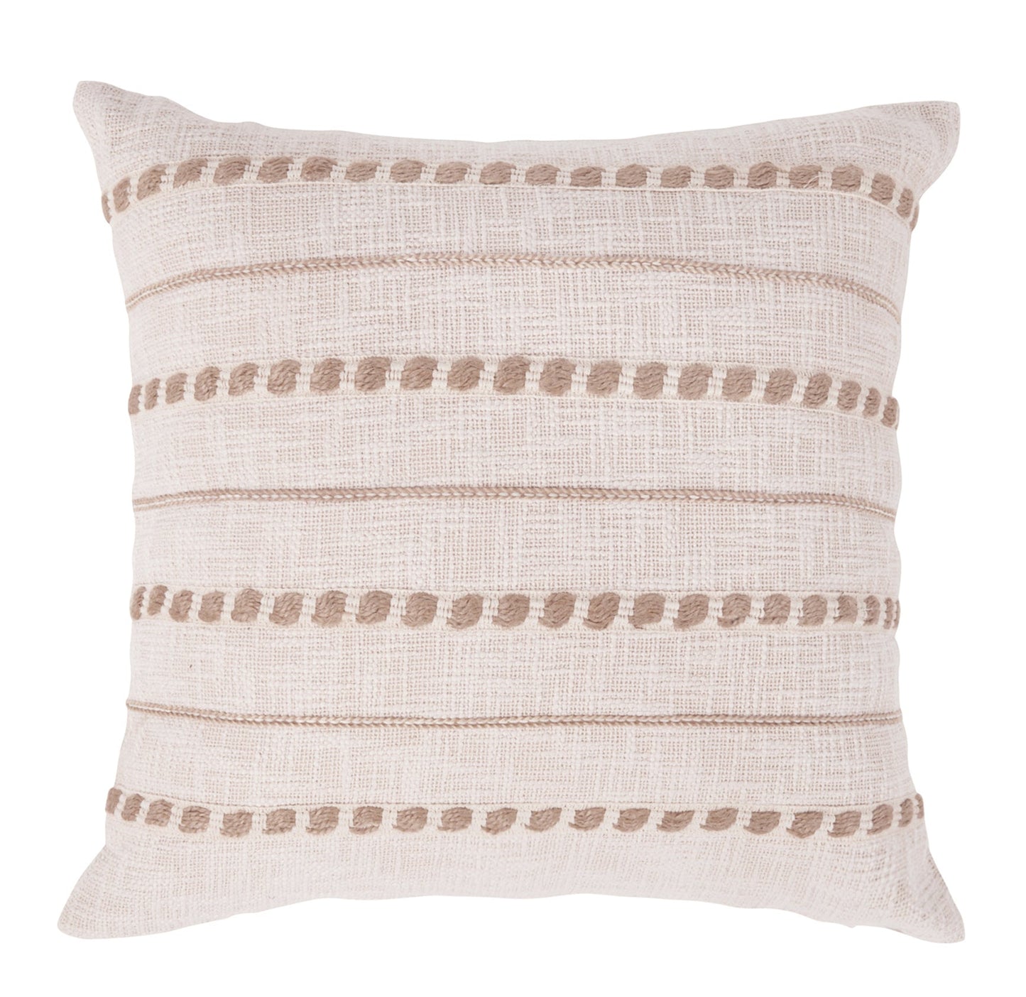 ML Lago Ivory/Natural 22x22 Throw Pillow (Set of 2) - Ornate Home