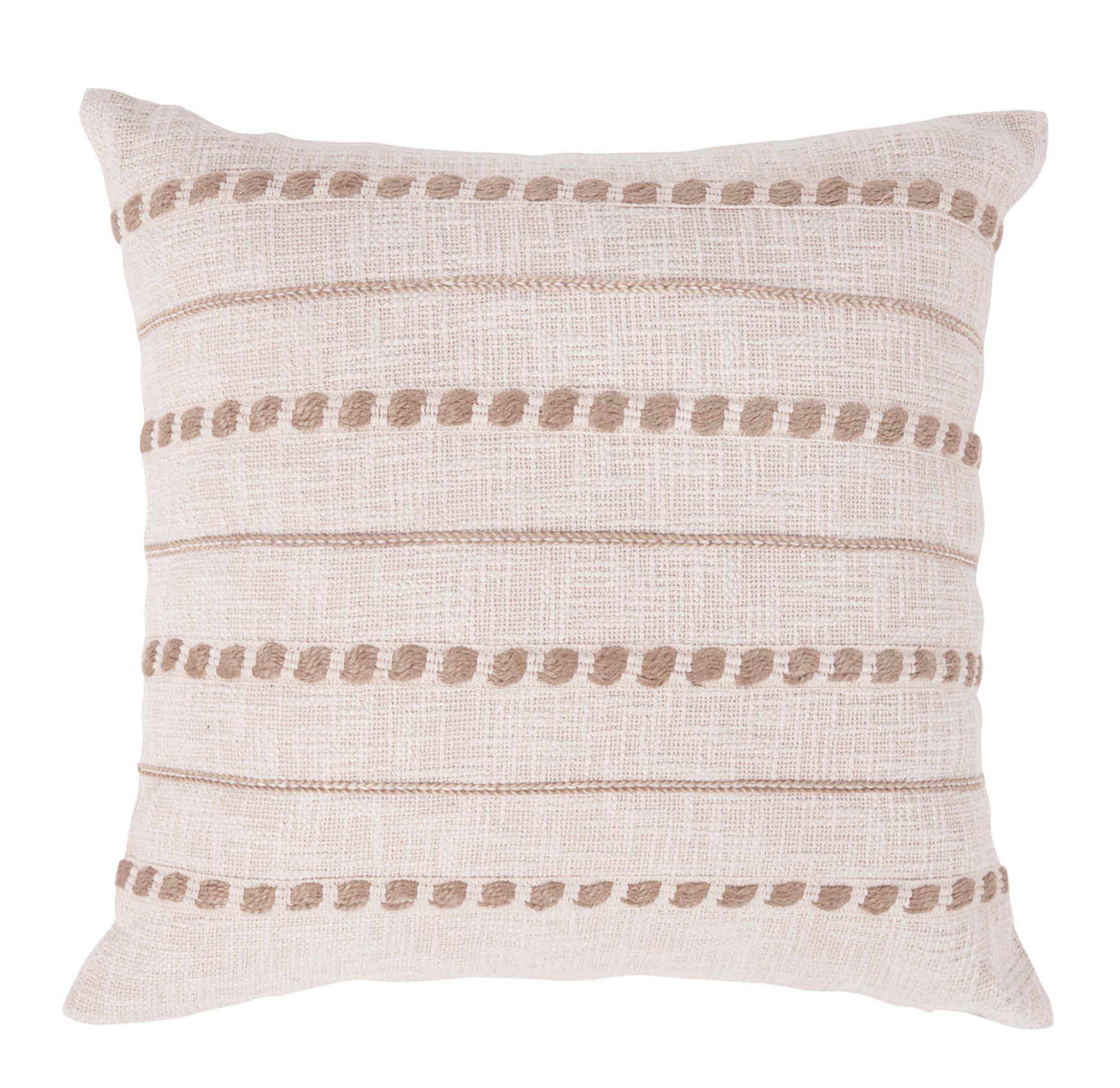 ML Lago Ivory/Natural 22x22 Throw Pillow (Set of 2) - Ornate Home