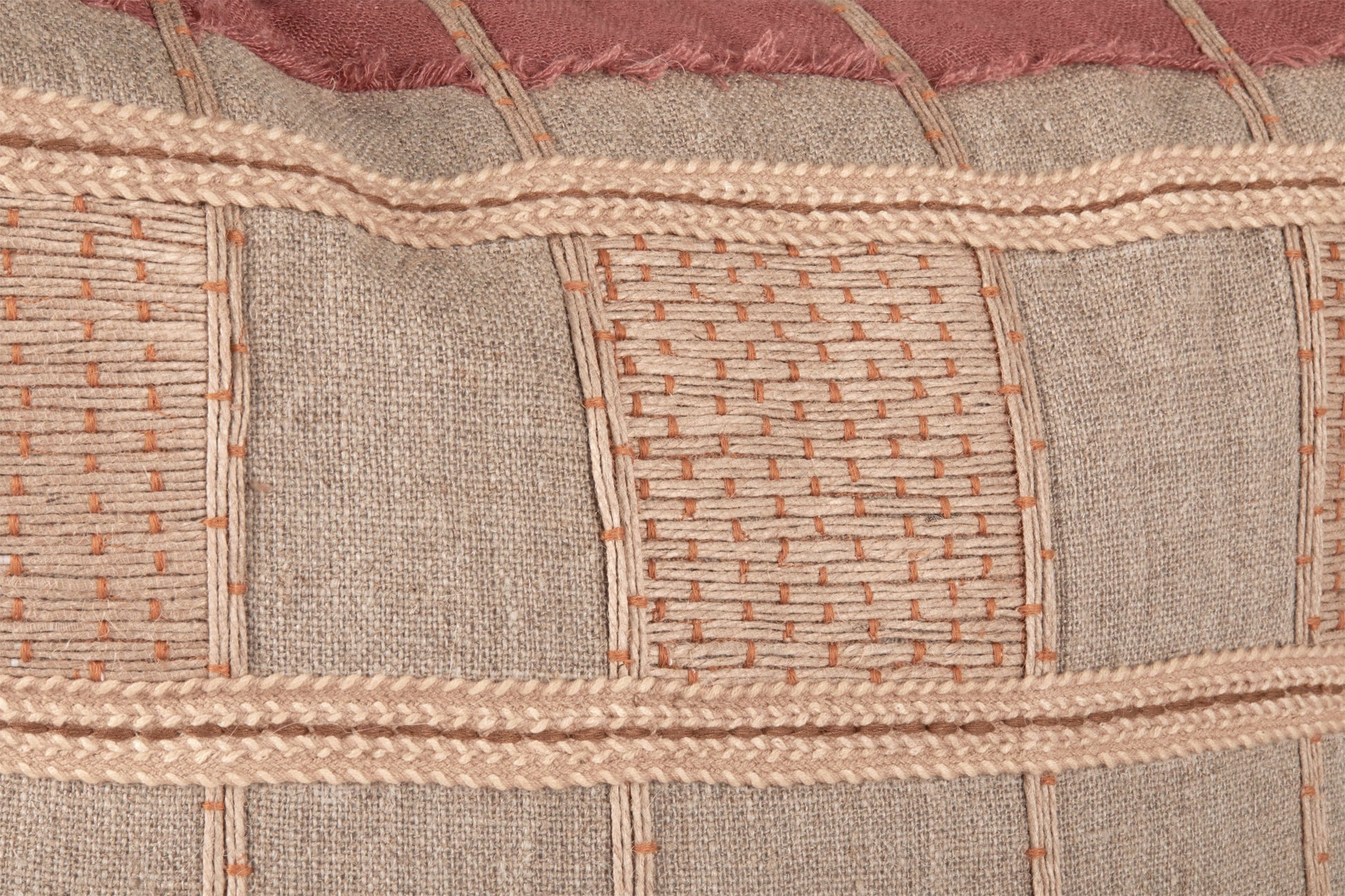 ML Stratton Natural/Clay Multi Multiple Sizes Throw Pillow (Set of 2) - Ornate Home