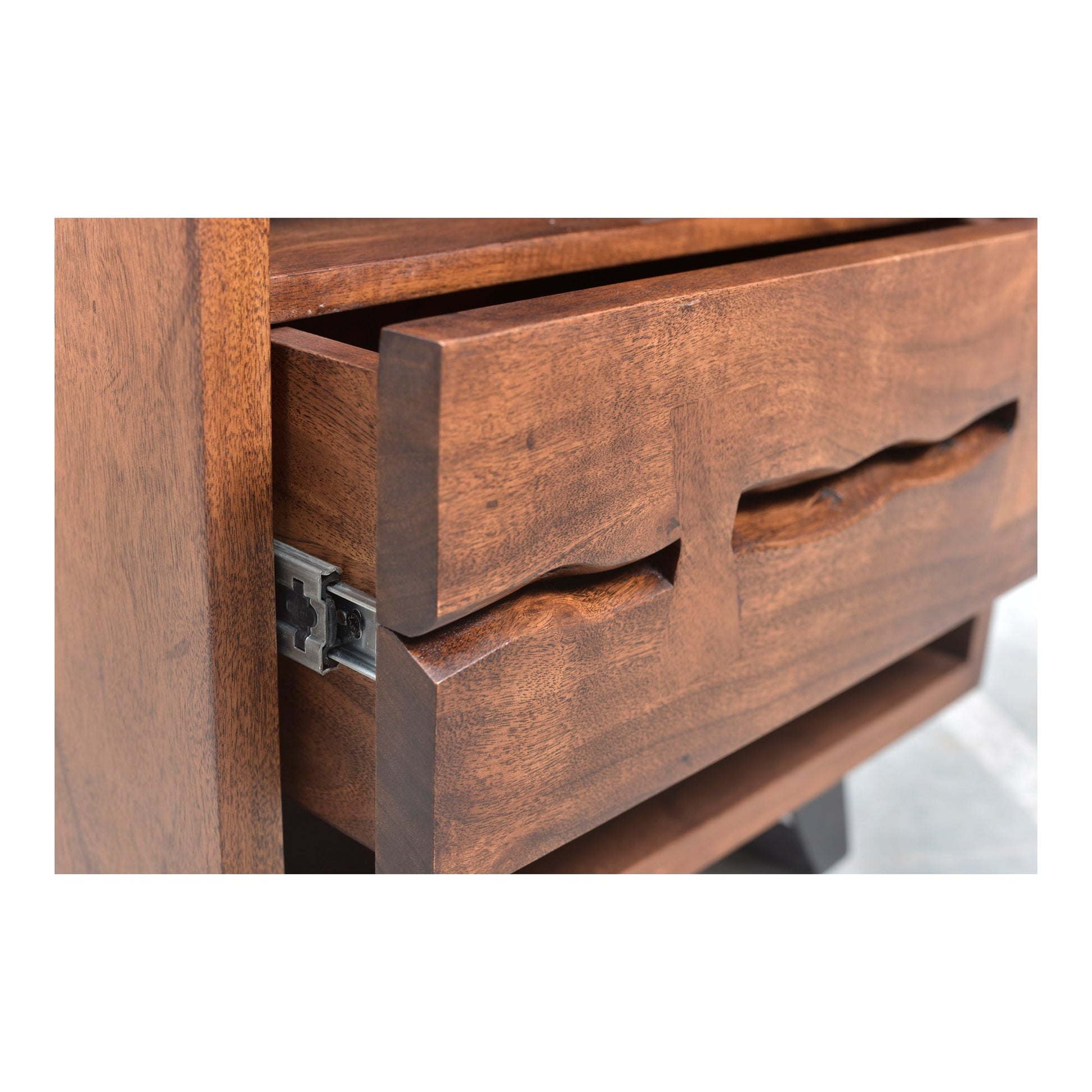 Madagascar Brown Nightstand Open-Shelf - Ornate Home