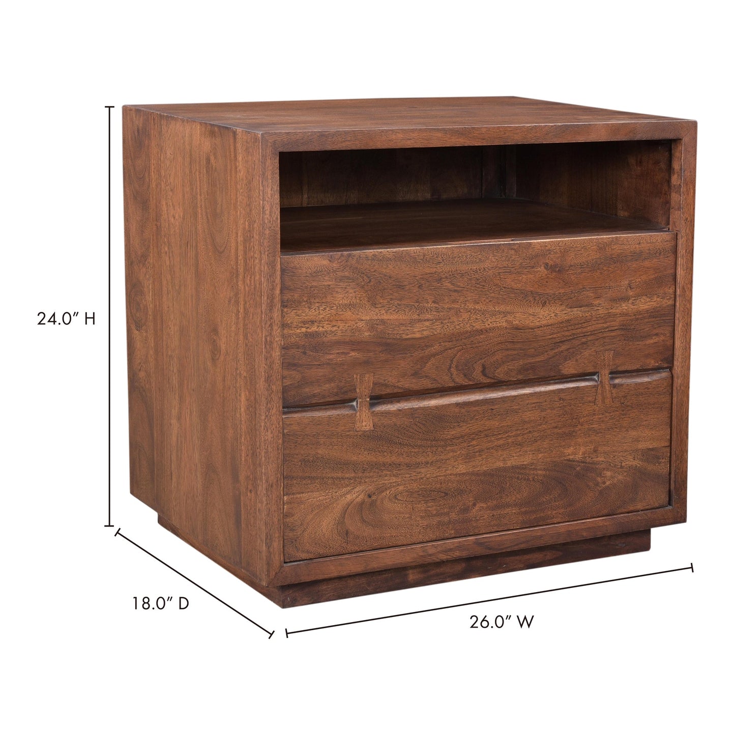 Madagascar Brown Nightstand - Ornate Home