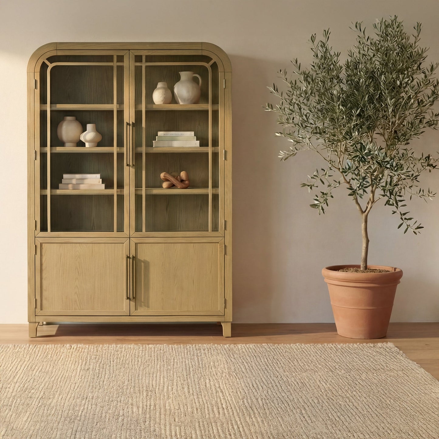 Maddie Natural Cabinet - Ornate Home