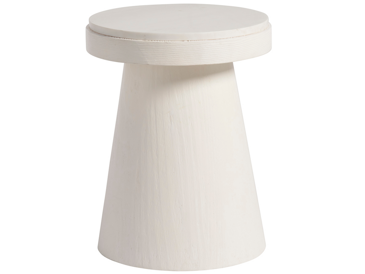 Madeira White Sand Accent Table - Ornate Home