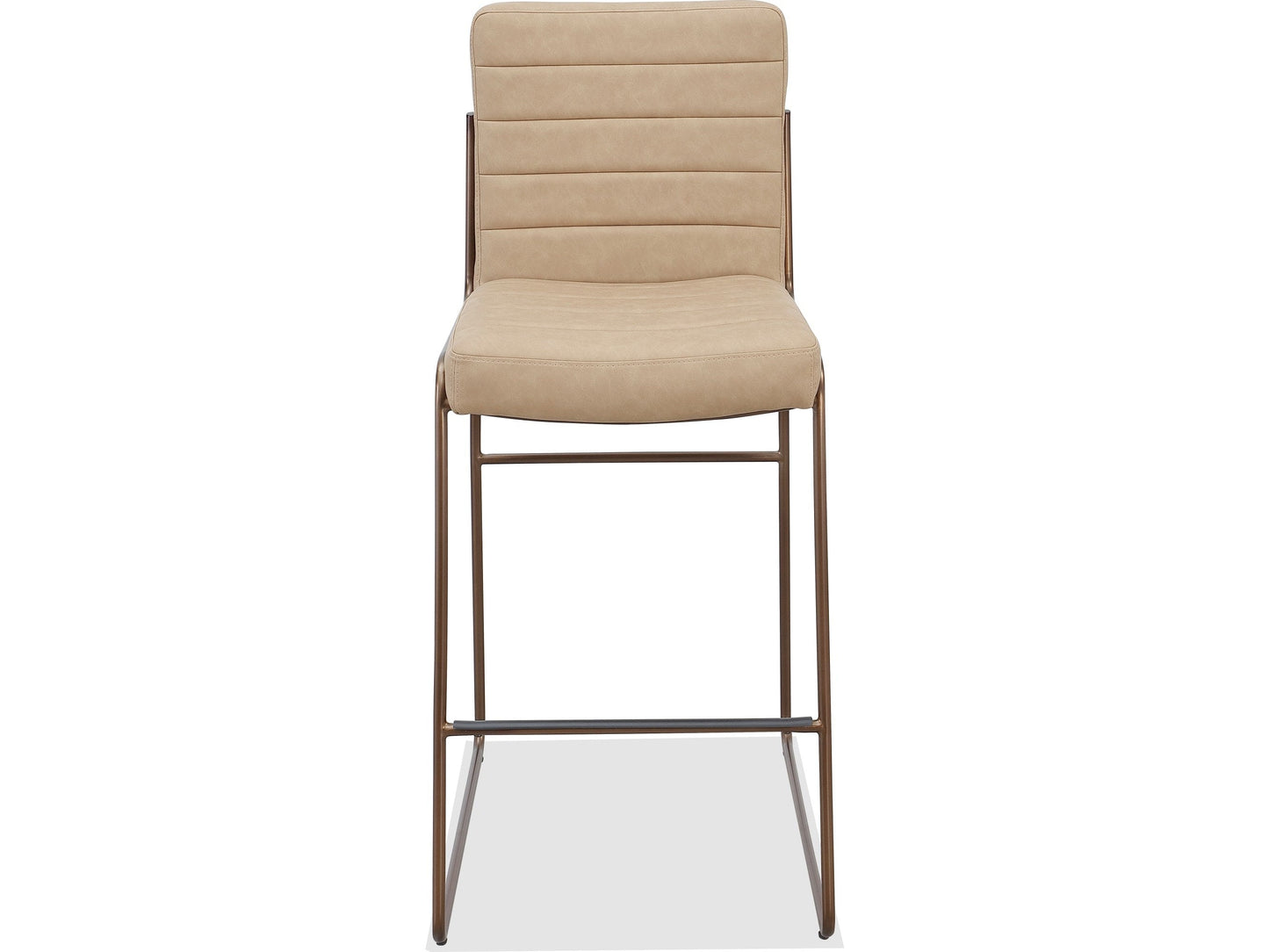 Madison Honey/Light Bronze Metal Frame Bar Stool - Ornate Home