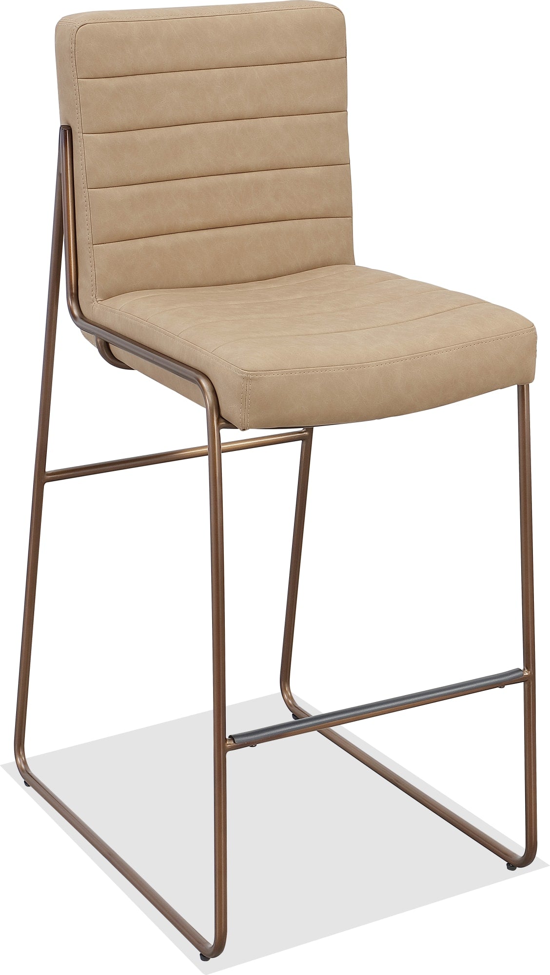 Madison Honey/Light Bronze Metal Frame Bar Stool - Ornate Home