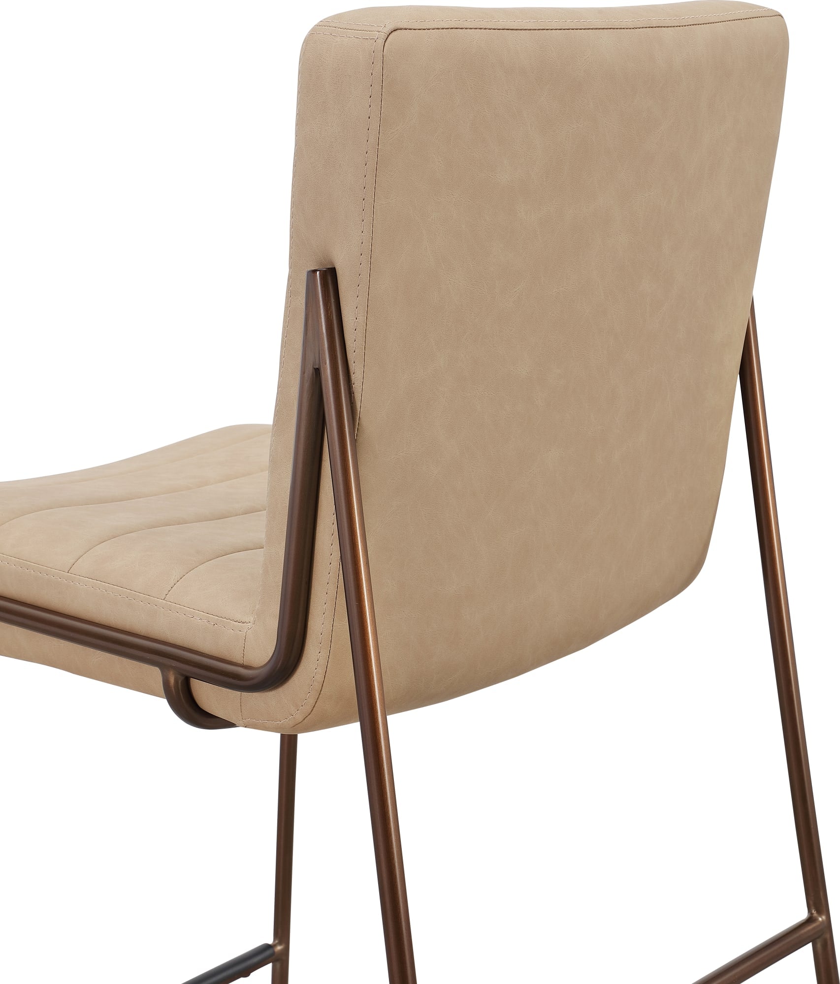 Madison Honey/Light Bronze Metal Frame Bar Stool - Ornate Home