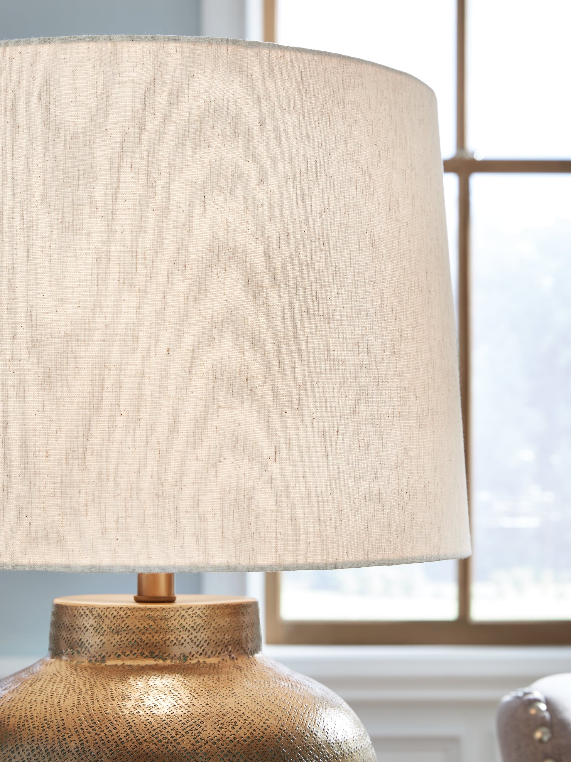 Madney Antique Gold 2-Piece Lamp Set- Viva Furn