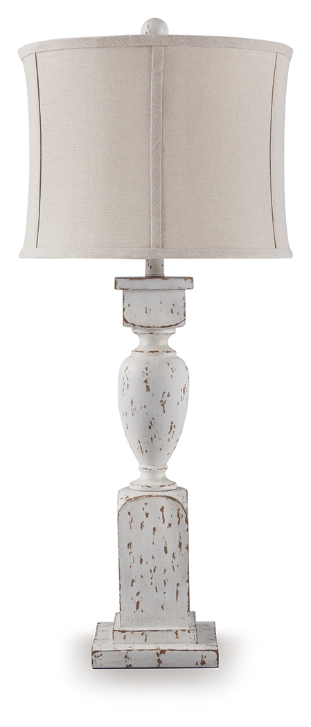 Madsbrook Antique White Poly Table Lamp- Viva Furn