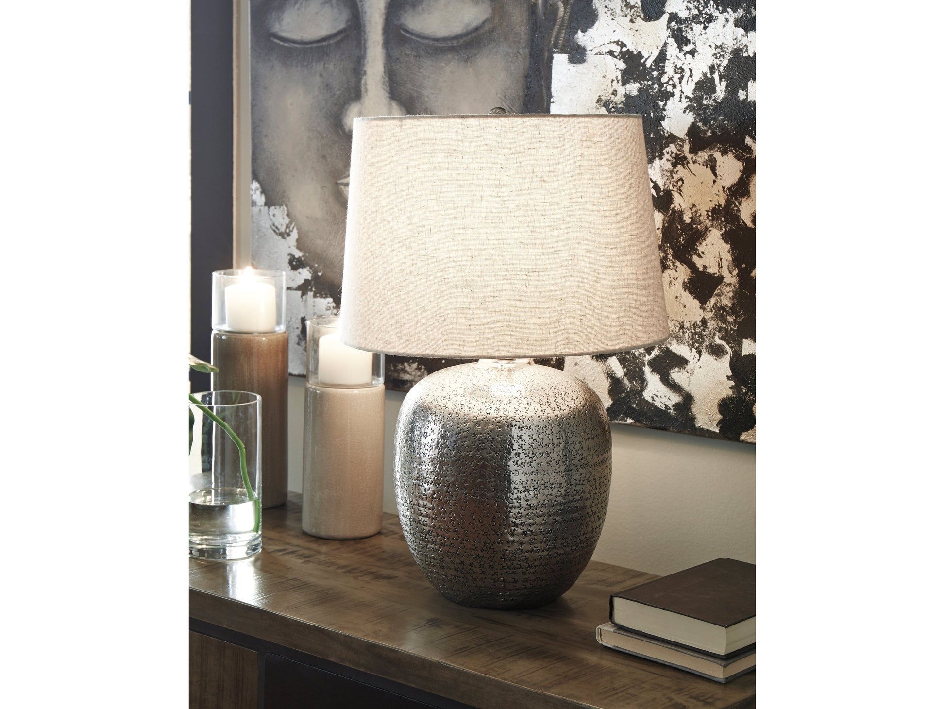 Magalie Antique Silver Table Lamp (Set of 2)- Viva Furn
