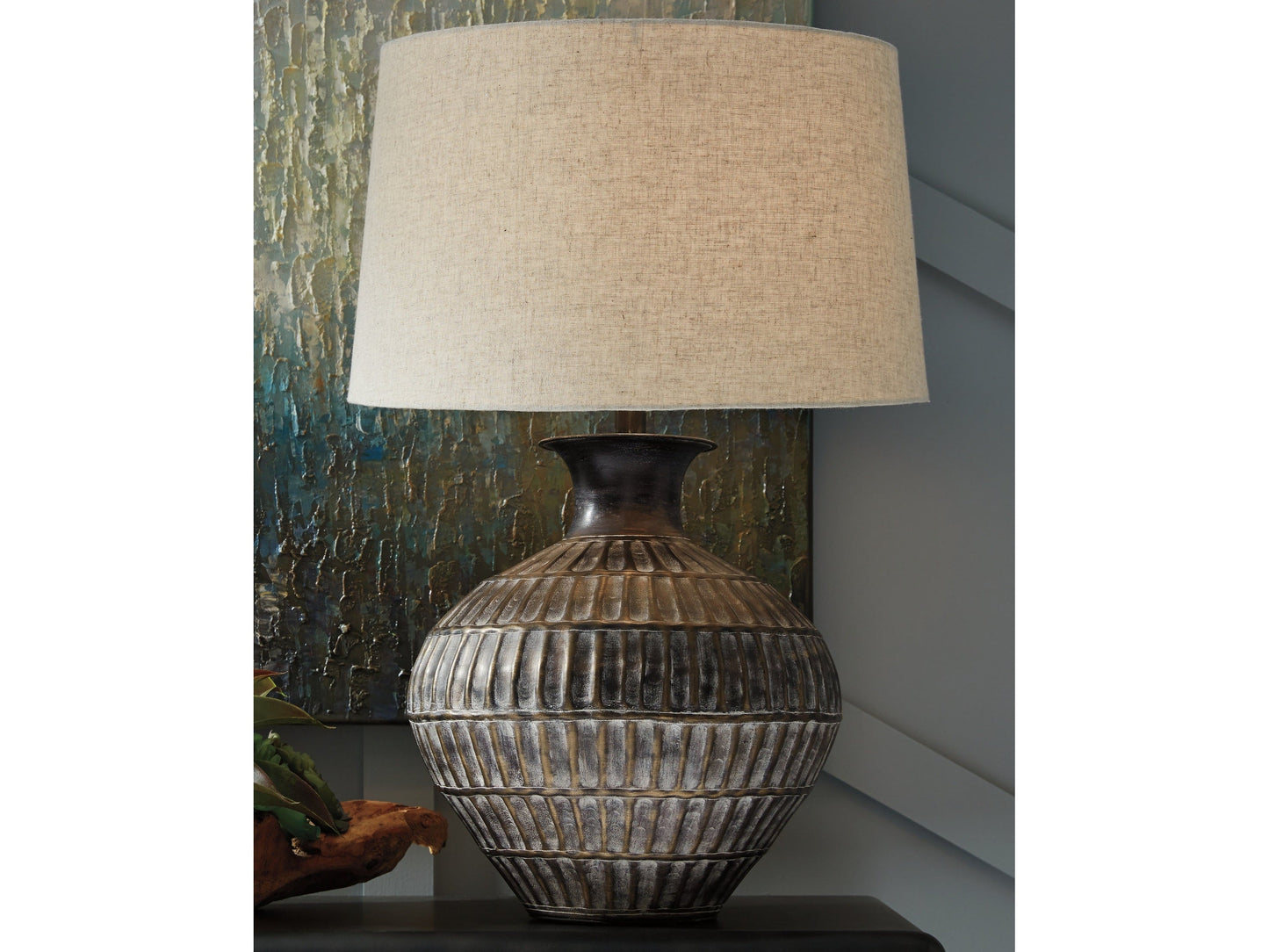 Magan Antique Bronze Table Lamp (Set of 2)- Viva Furn