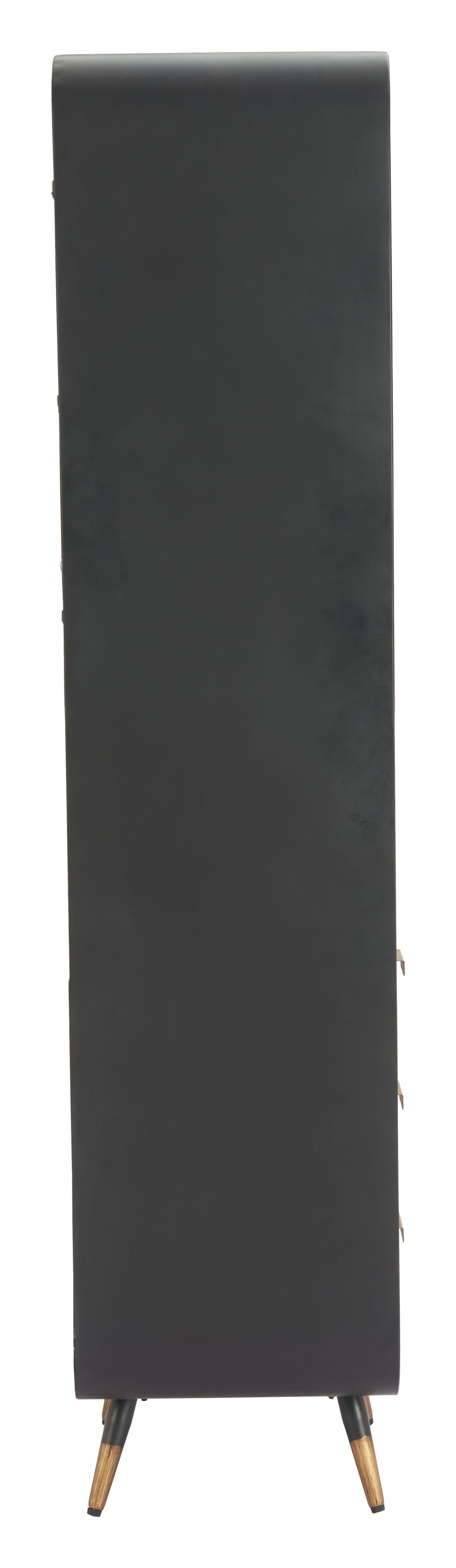 Magara Black Bar Cabinet - Ornate Home