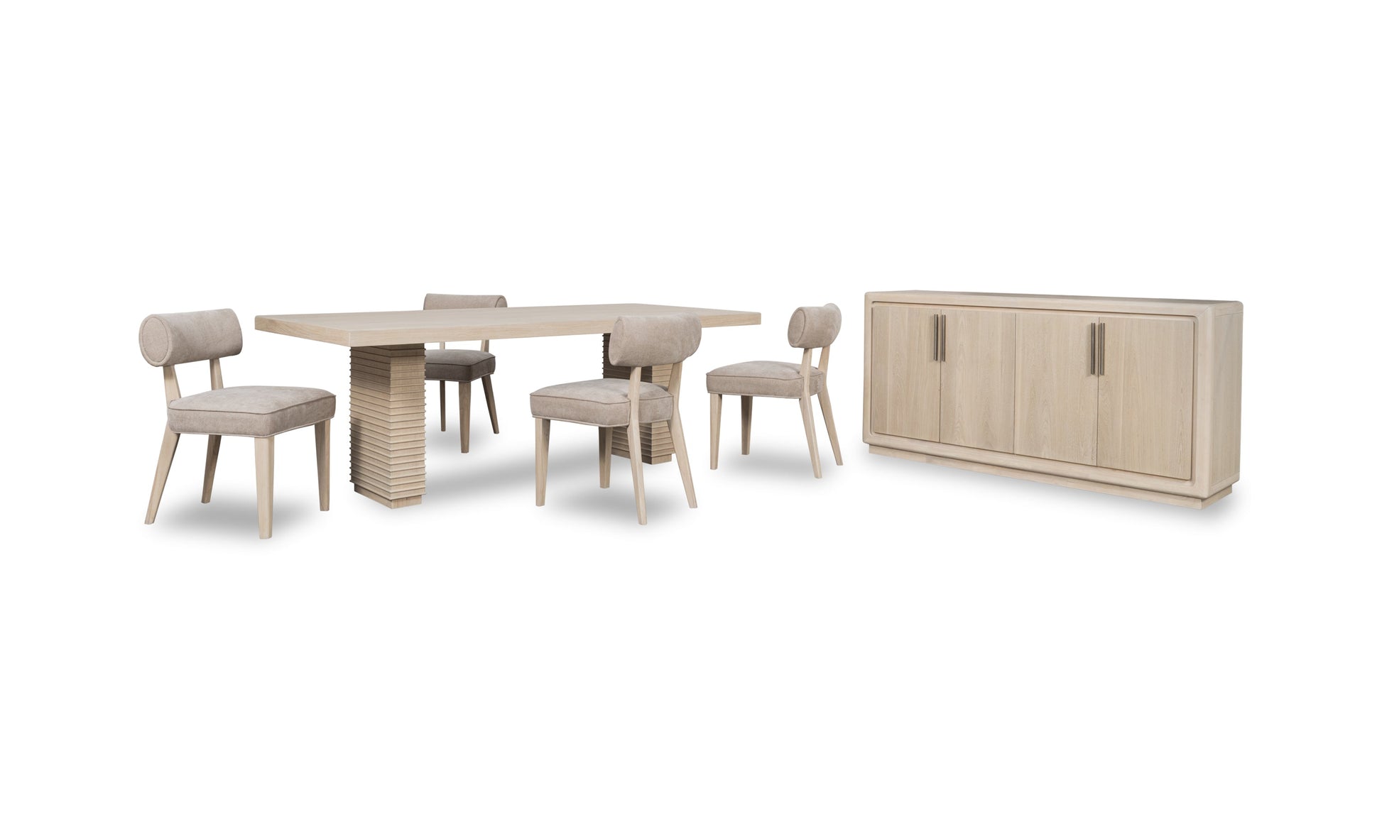 Magnolia 4 Door Wooden Sideboard in Daffodil - Ornate Home
