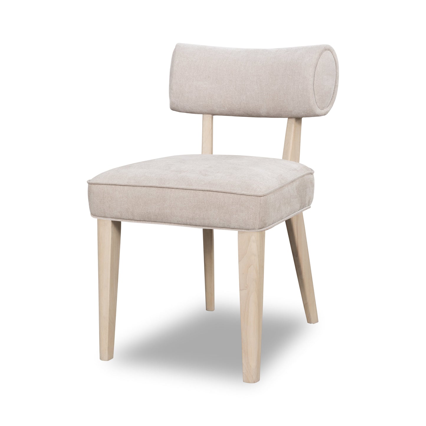 Magnolia Wood Frame Upholstered Dining Chair in Brown Sugar Chenille (Set of 2) - Ornate Home