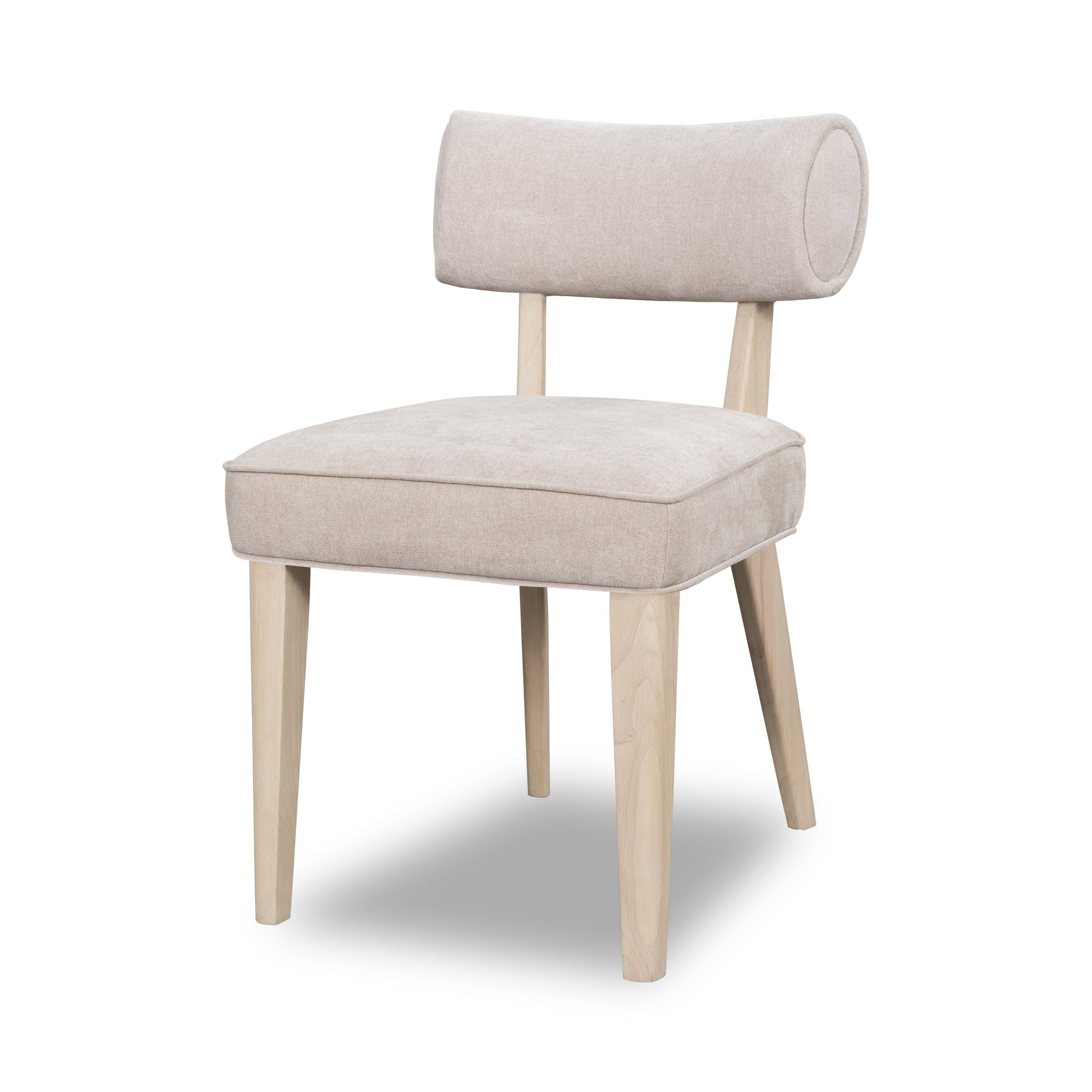 Magnolia Wood Frame Upholstered Dining Chair in Brown Sugar Chenille (Set of 2) - Ornate Home