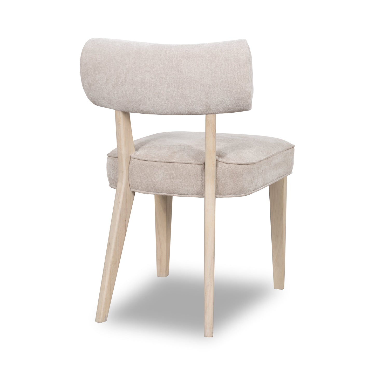 Magnolia Wood Frame Upholstered Dining Chair in Brown Sugar Chenille (Set of 2) - Ornate Home