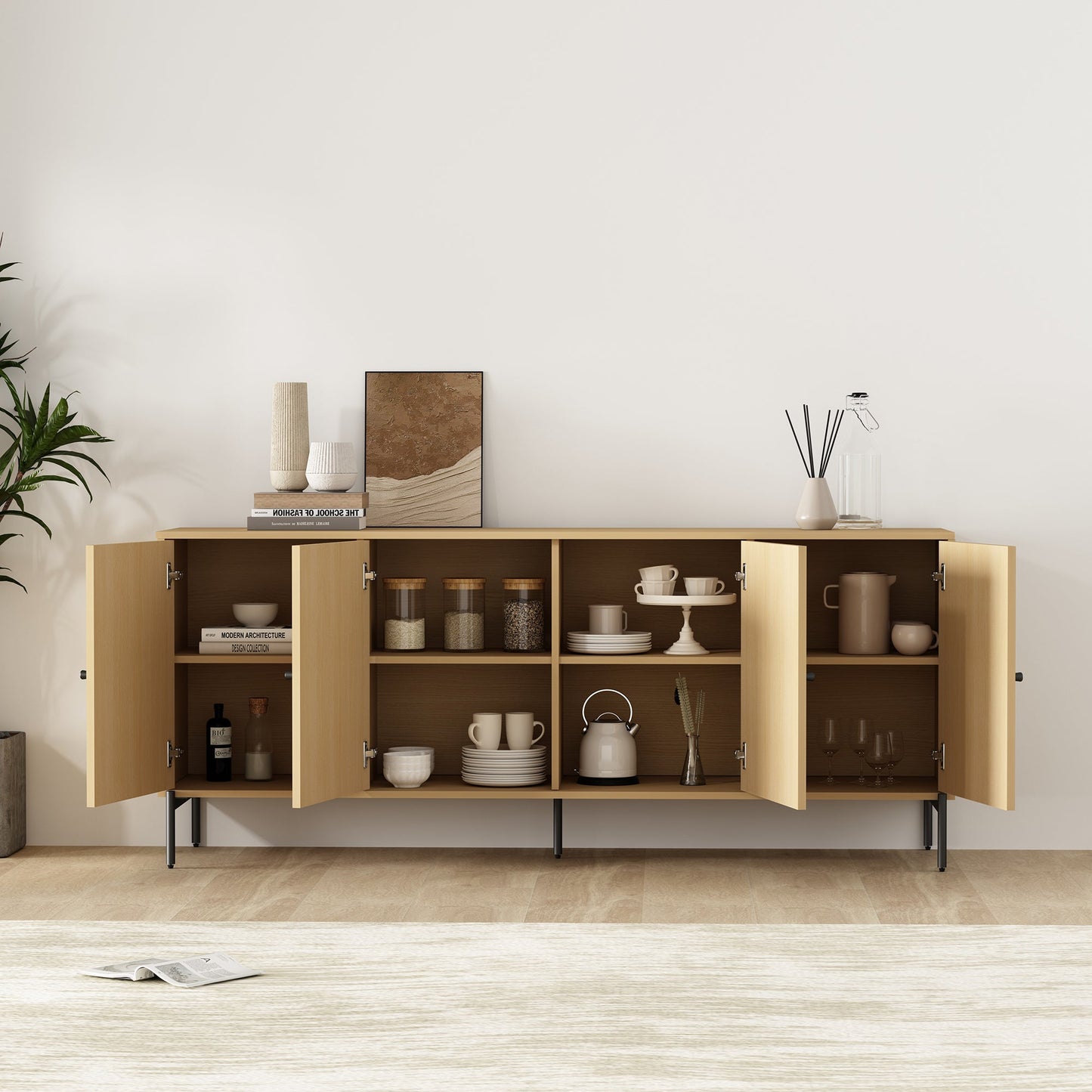 Magnolia70.9" Sideboard in Natural Oak - Ornate Home