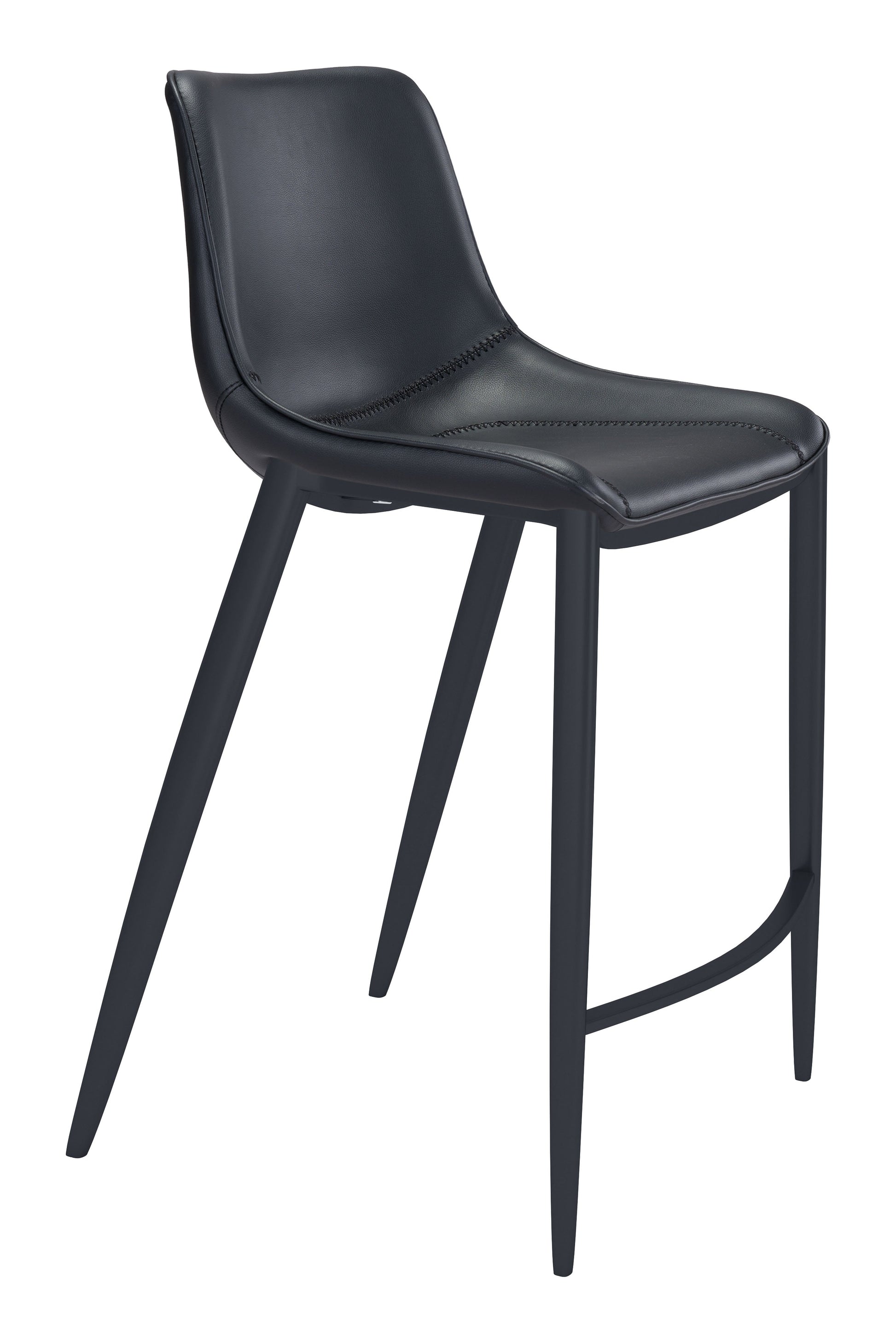 Magnus Black Barstool (Set of 2) - Ornate Home