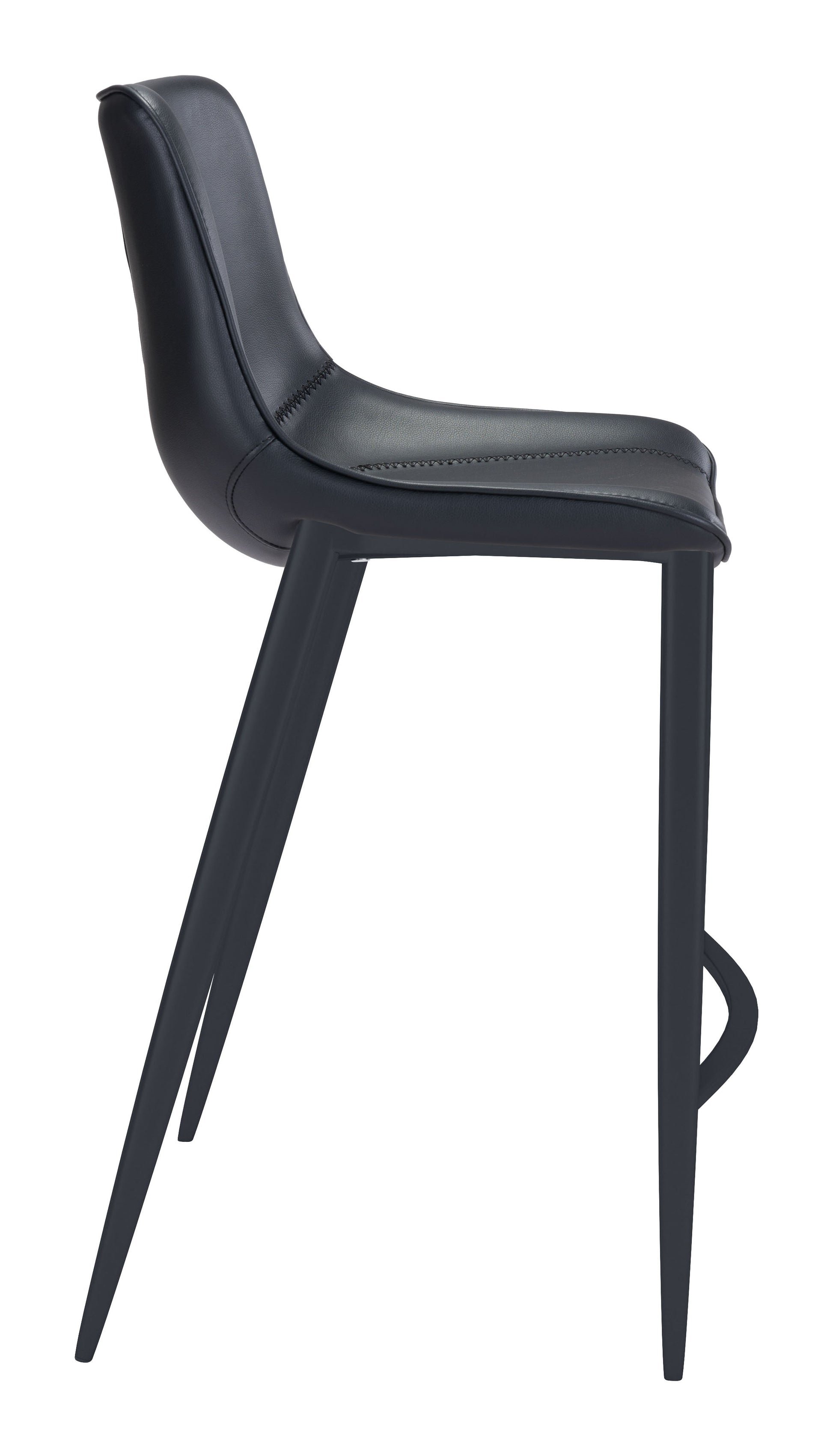 Magnus Black Barstool (Set of 2) - Ornate Home