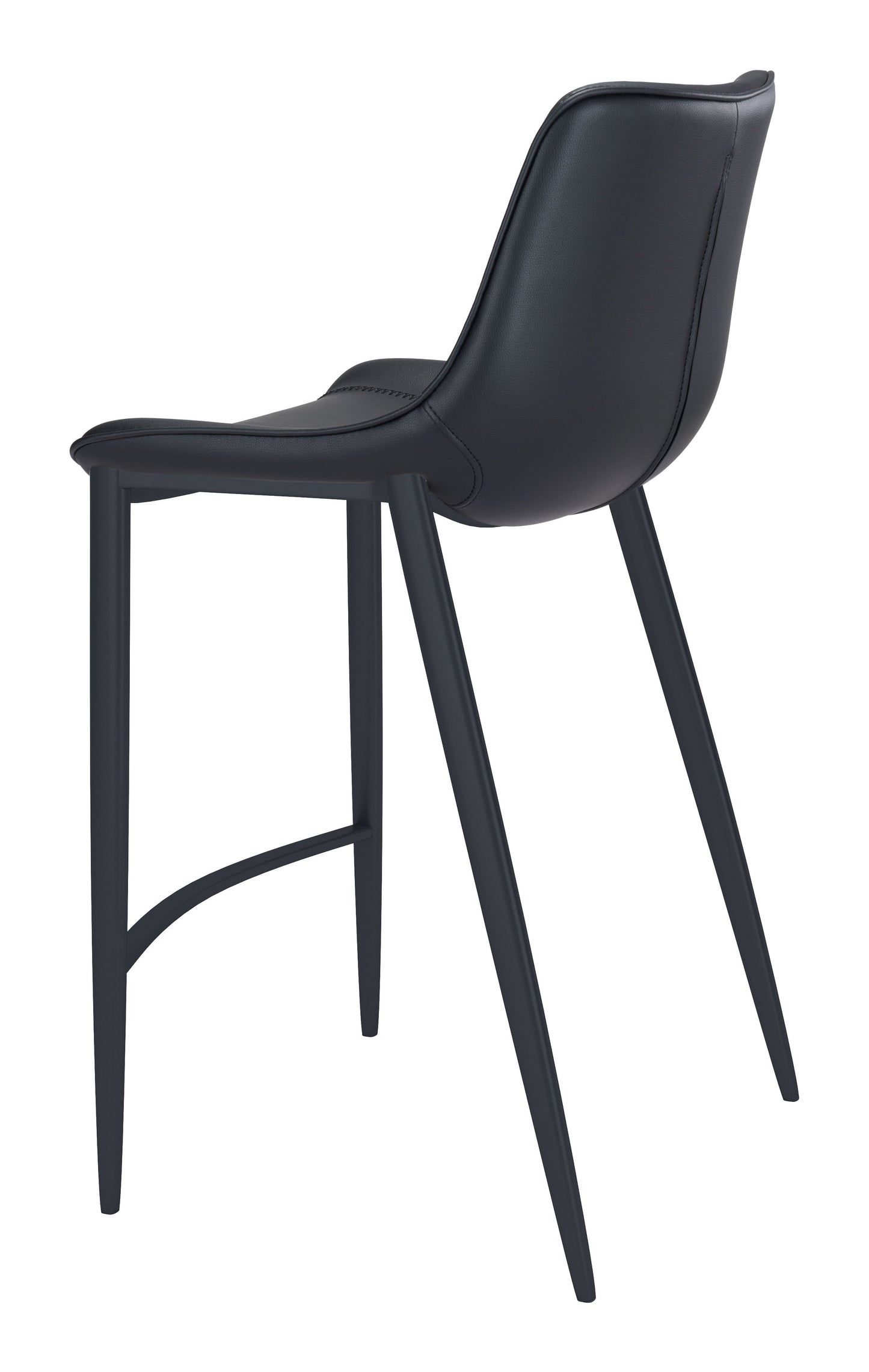 Magnus Black Barstool (Set of 2) - Ornate Home