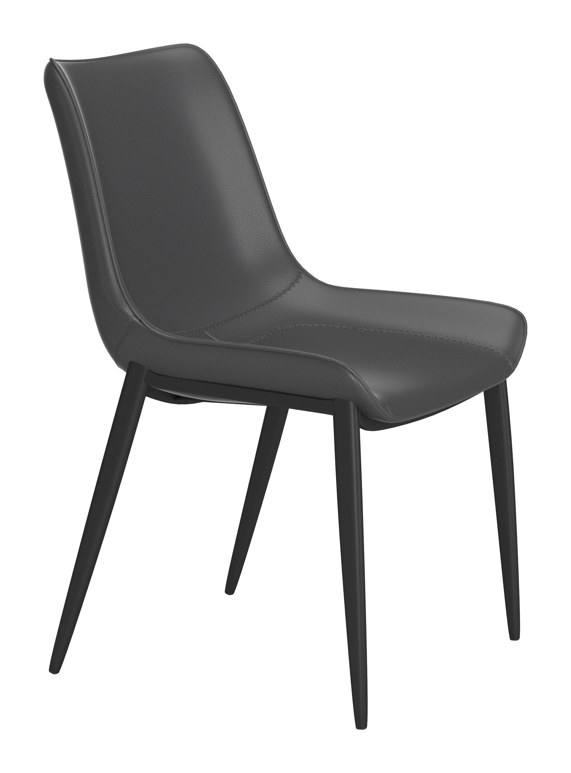 Magnus Black Dining Chair (Set of 2) - Ornate Home
