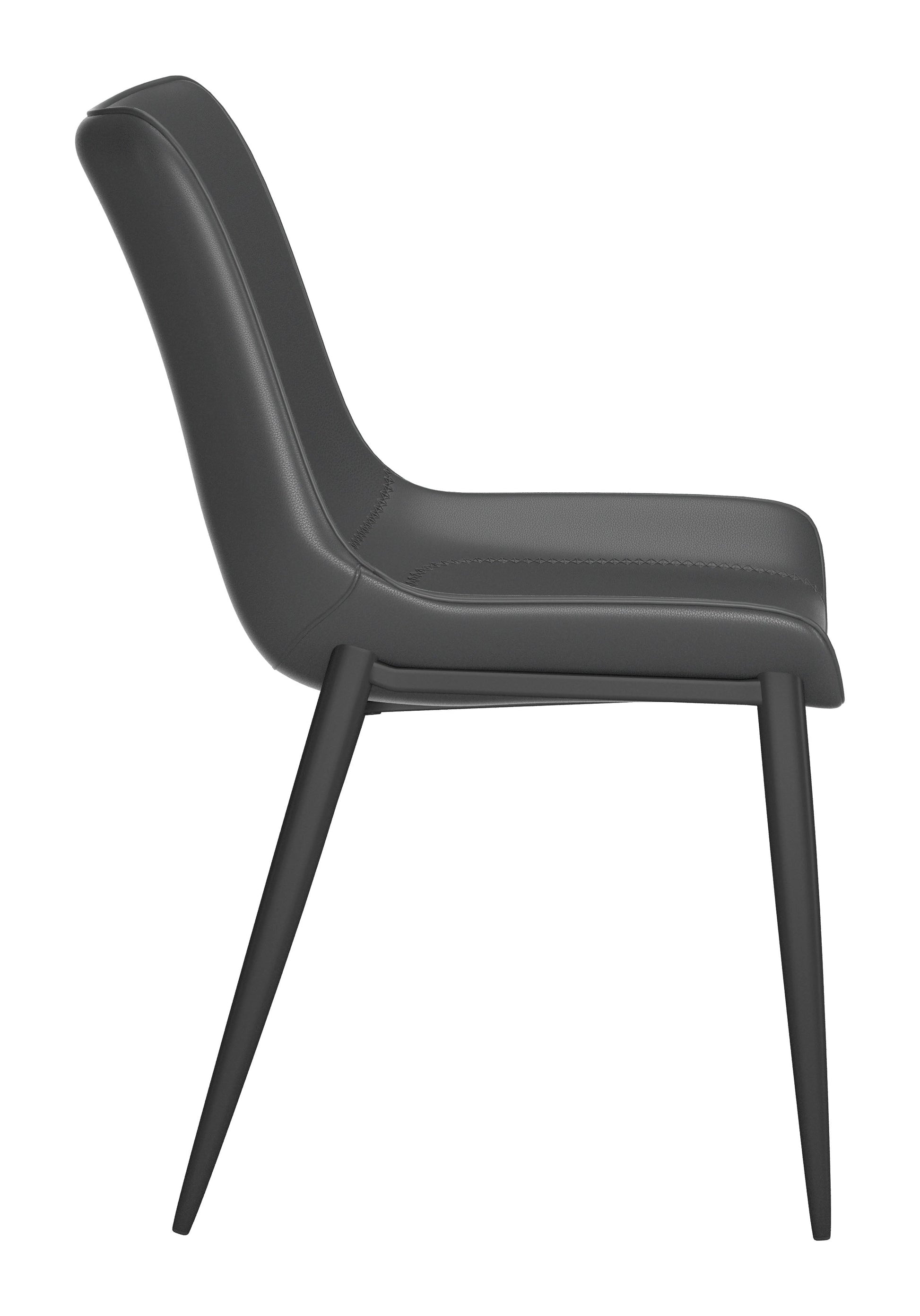 Magnus Black Dining Chair (Set of 2) - Ornate Home