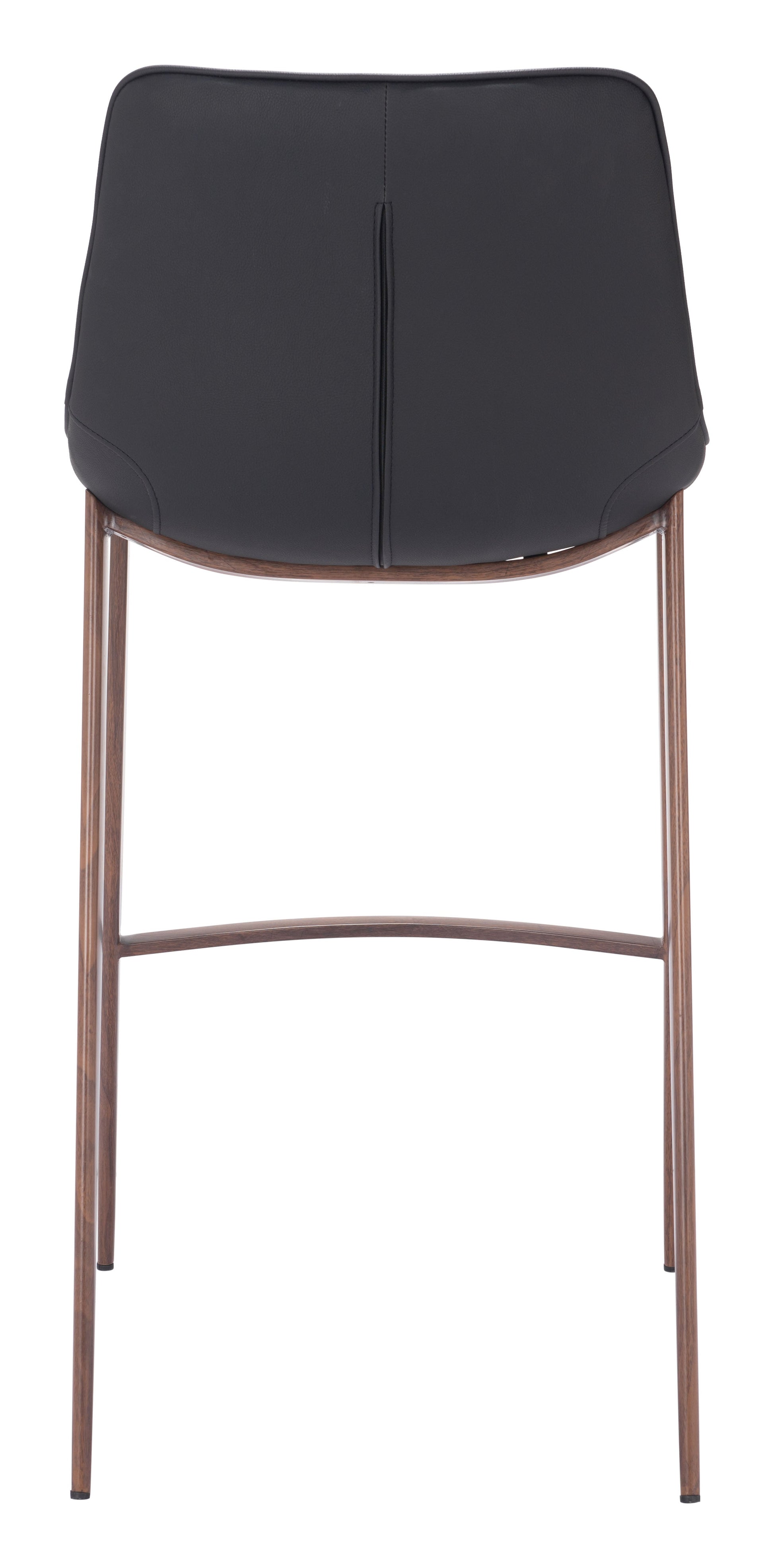 Magnus Black & Walnut Barstool (Set of 2) - Ornate Home