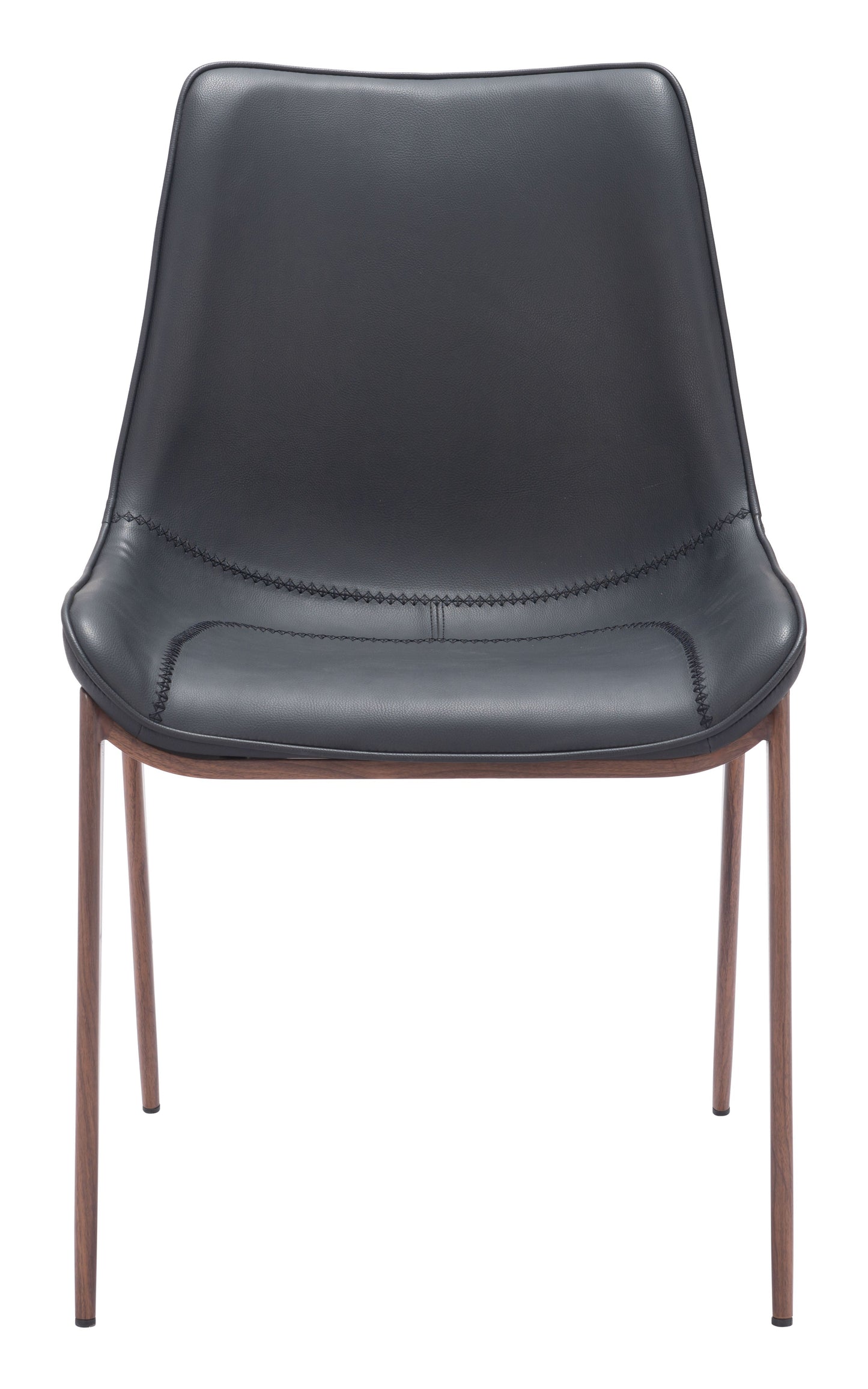Magnus Black & Walnut Dining Chair (Set of 2) - Ornate Home