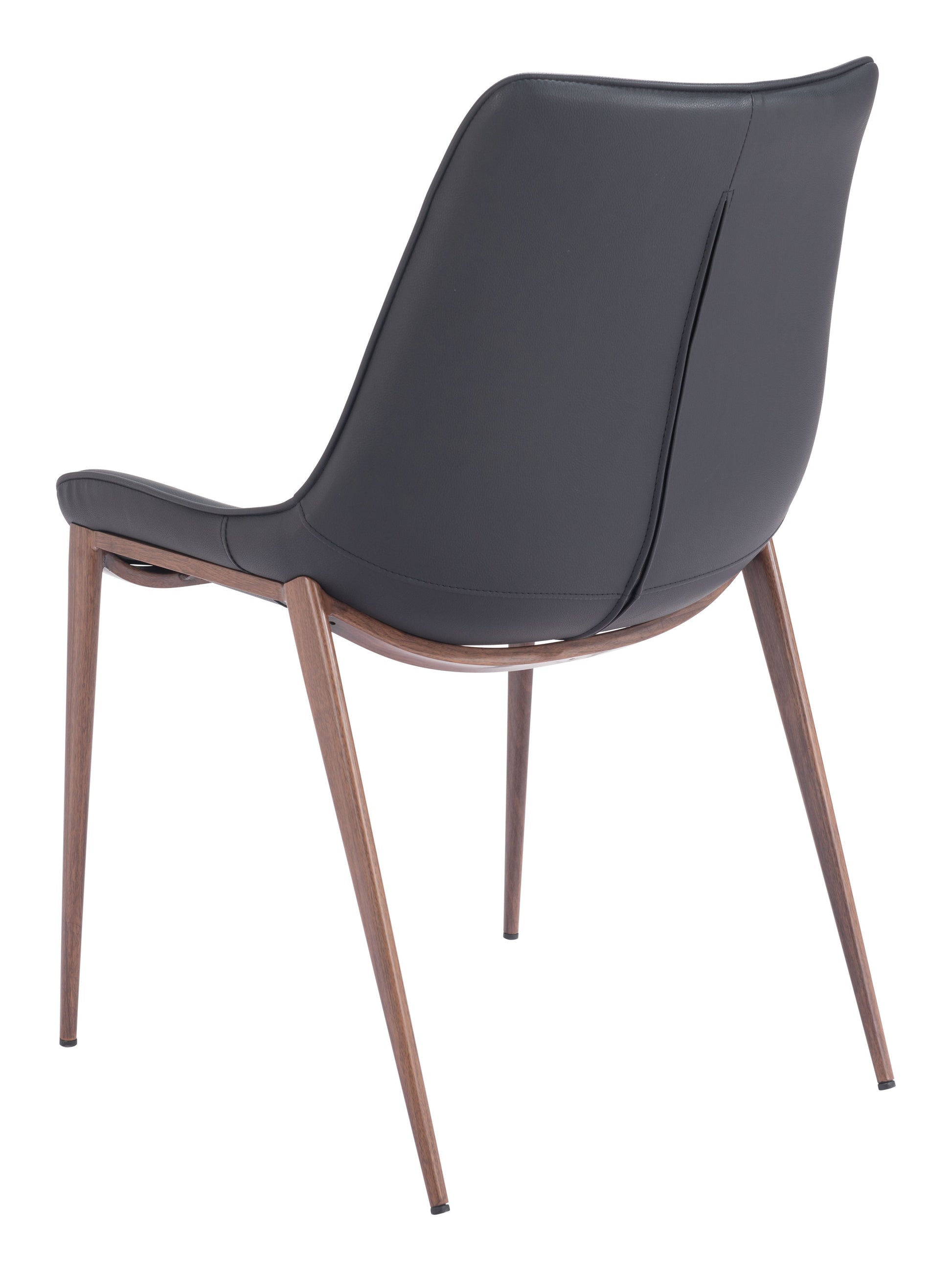 Magnus Black & Walnut Dining Chair (Set of 2) - Ornate Home