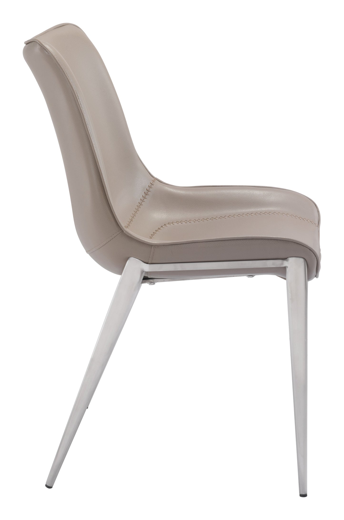 Magnus Brown & Silver Dining Chair (Set of 2) - Ornate Home