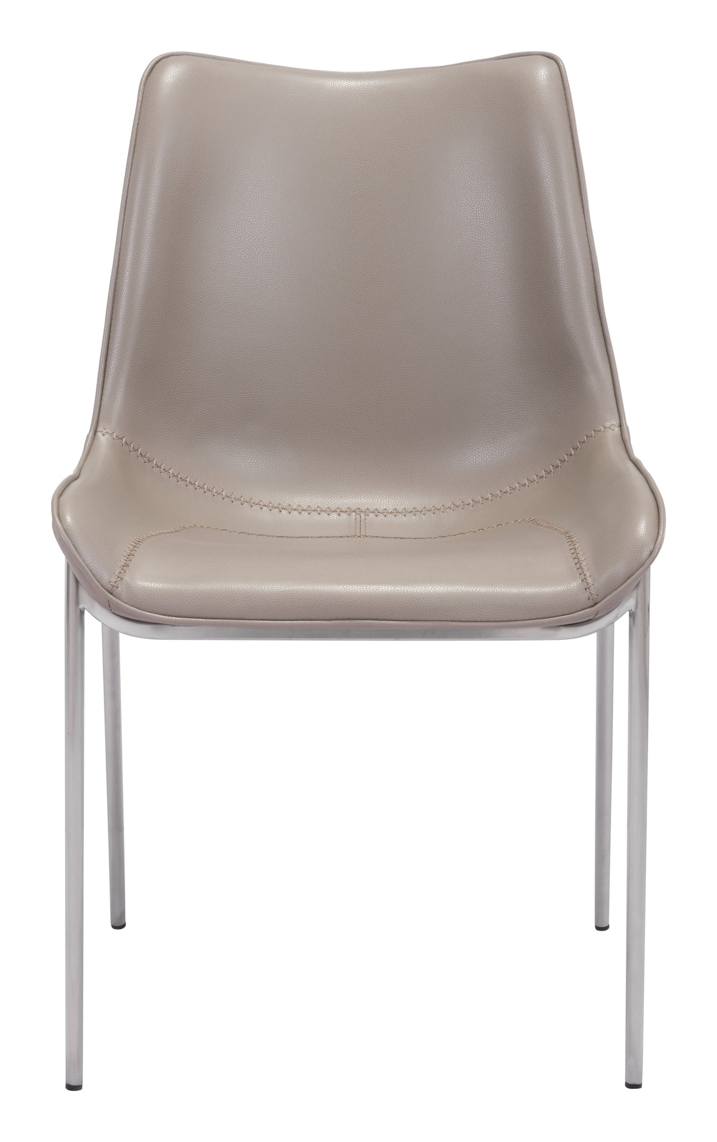 Magnus Brown & Silver Dining Chair (Set of 2) - Ornate Home