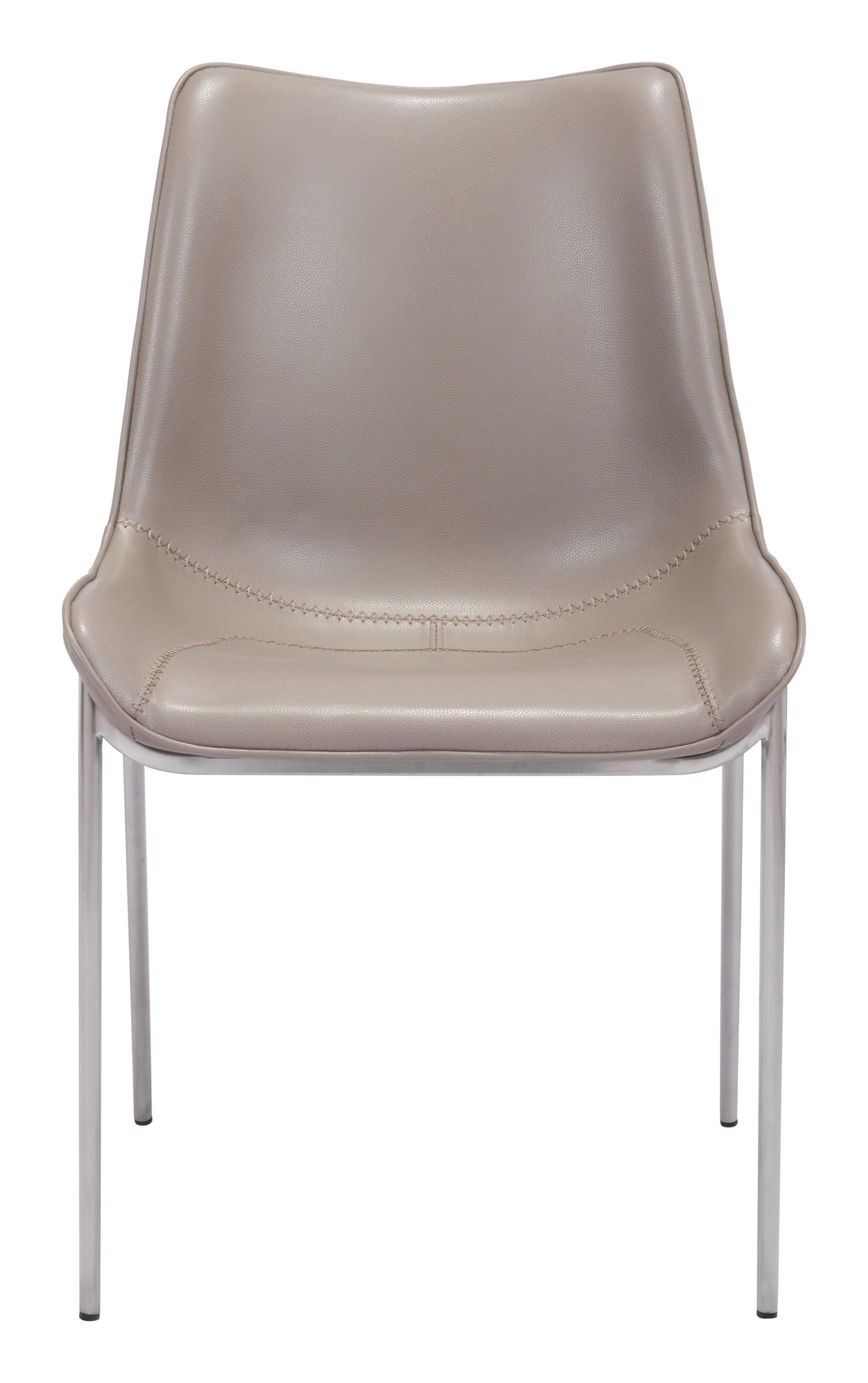 Magnus Brown & Silver Dining Chair (Set of 2) - Ornate Home