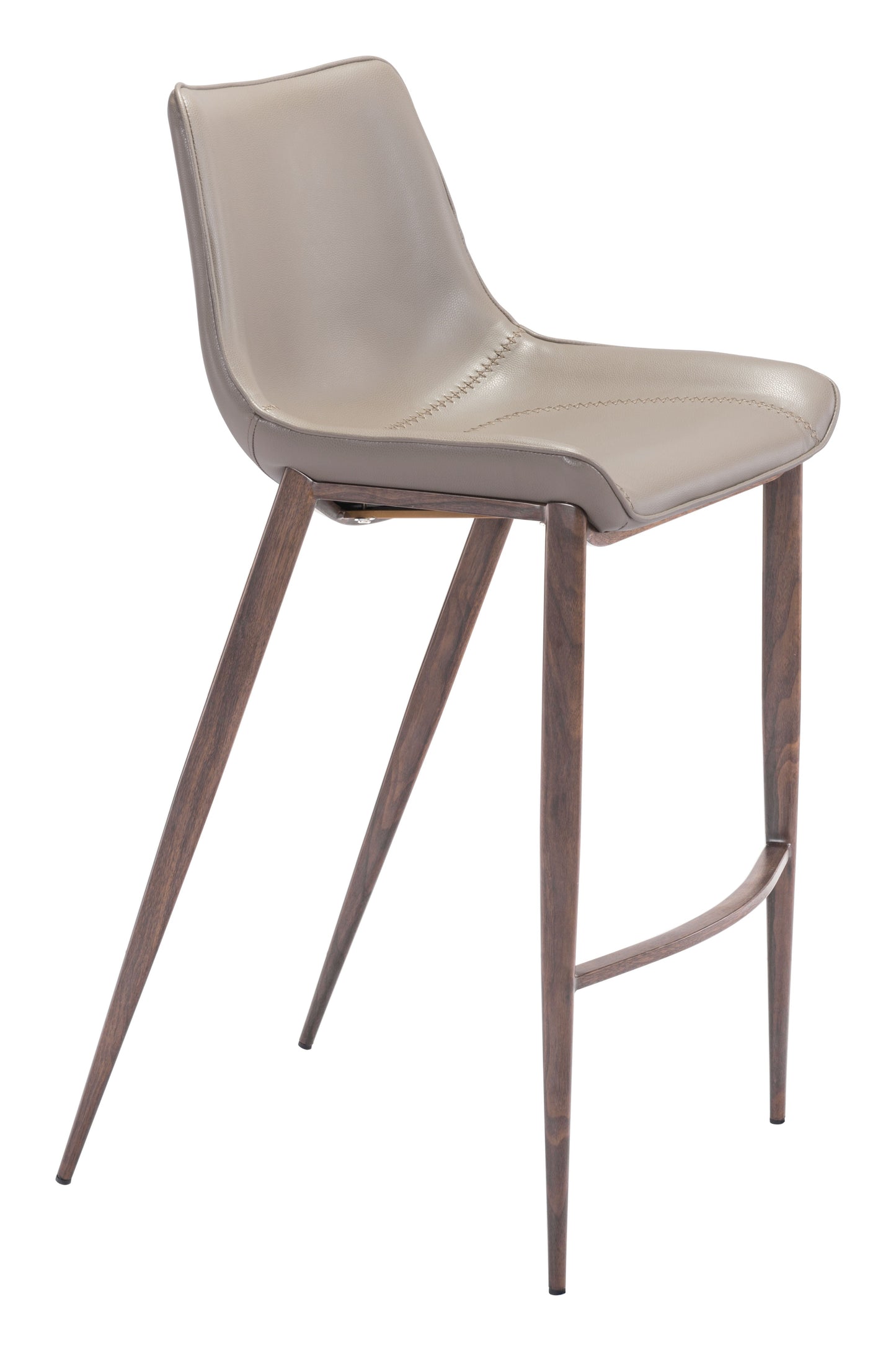 Magnus Brown & Walnut Barstool (Set of 2) - Ornate Home
