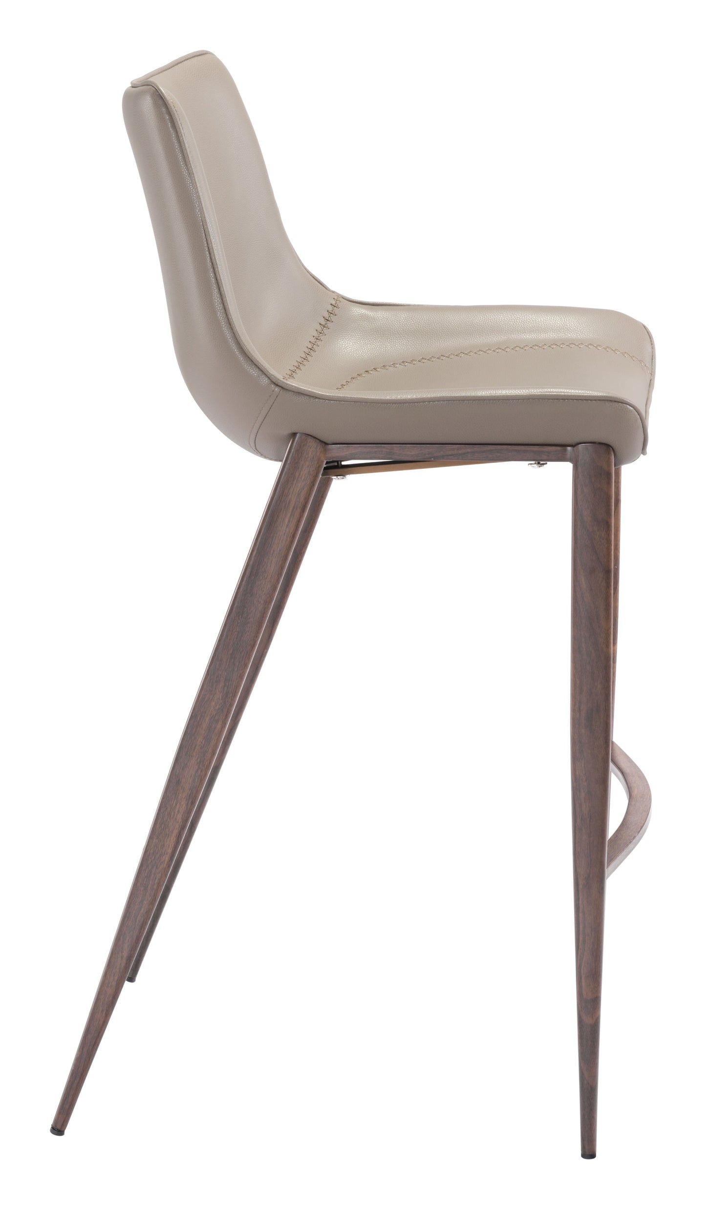 Magnus Brown & Walnut Barstool (Set of 2) - Ornate Home