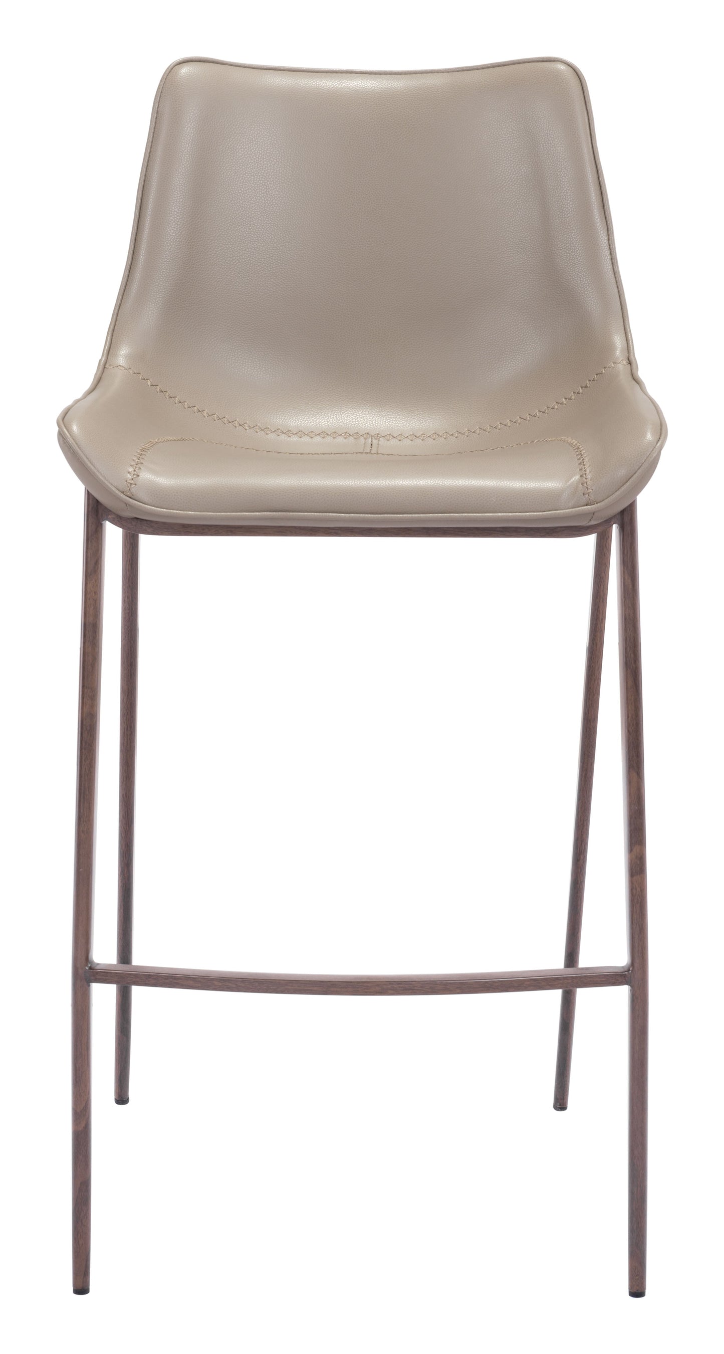 Magnus Brown & Walnut Barstool (Set of 2) - Ornate Home