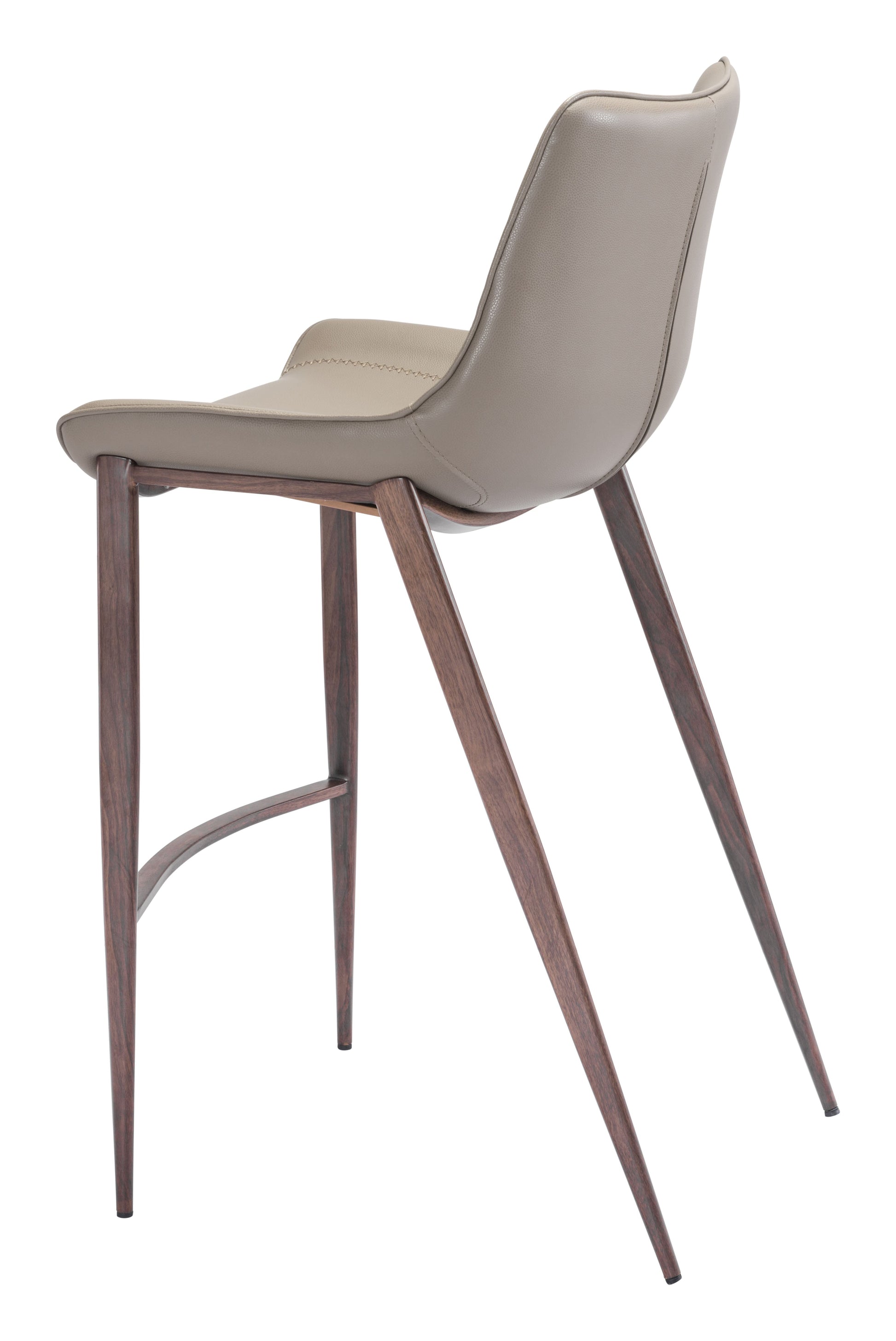 Magnus Brown & Walnut Barstool (Set of 2) - Ornate Home