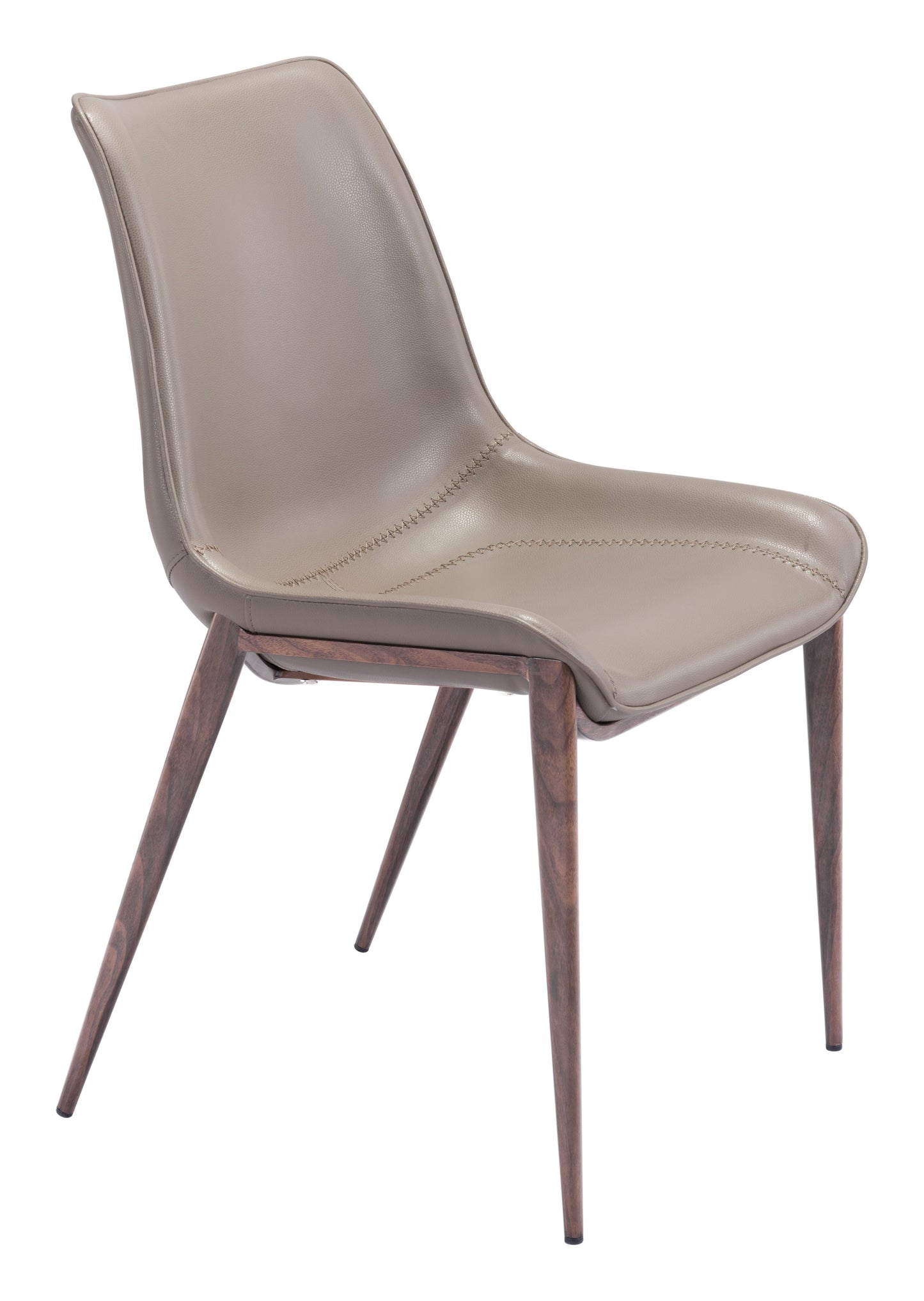 Magnus Brown & Walnut Dining Chair (Set of 2) - Ornate Home