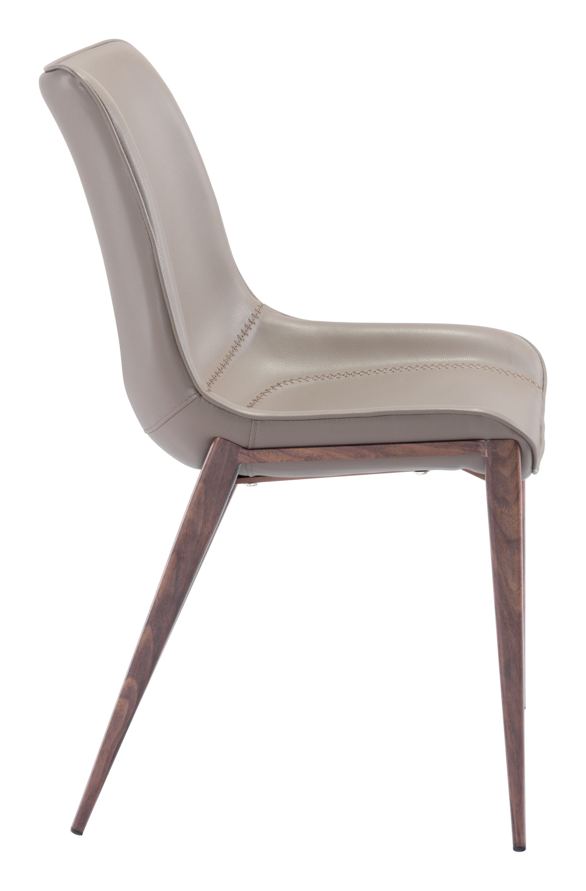 Magnus Brown & Walnut Dining Chair (Set of 2) - Ornate Home