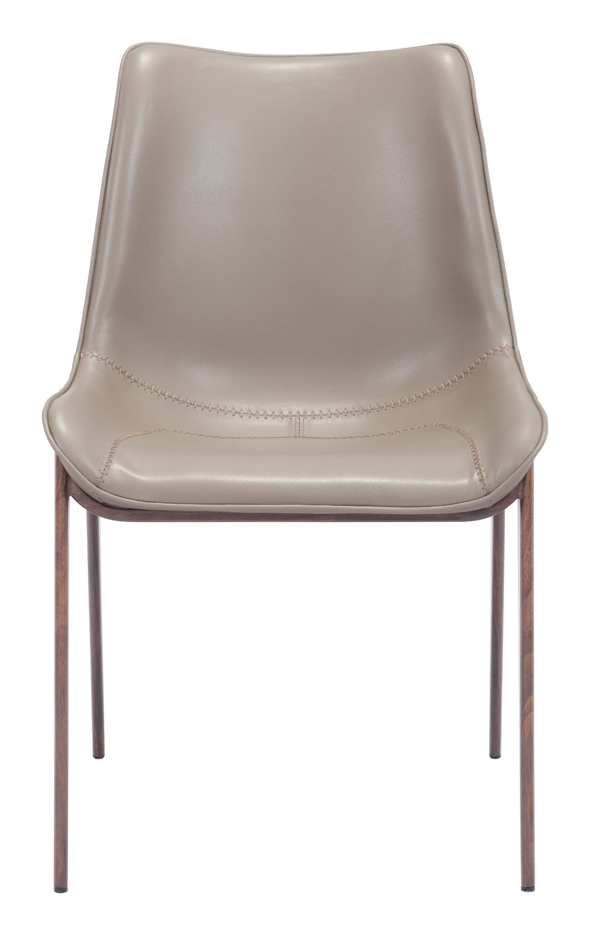 Magnus Brown & Walnut Dining Chair (Set of 2) - Ornate Home