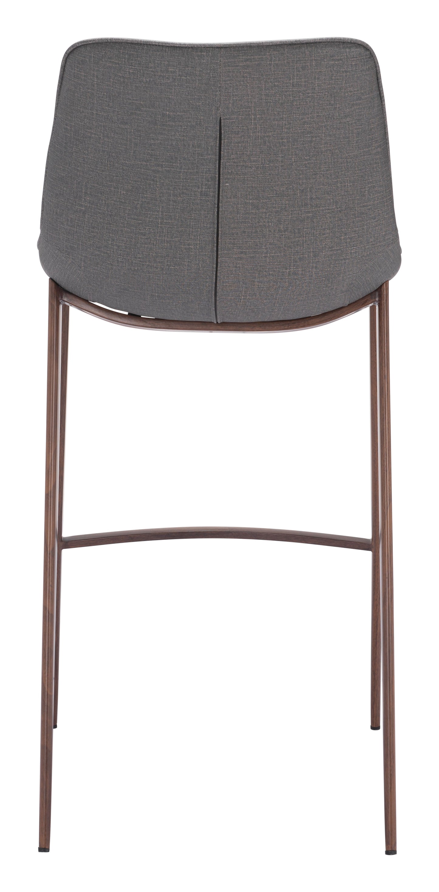 Magnus Slate Gray & Walnut Barstool (Set of 2) - Ornate Home