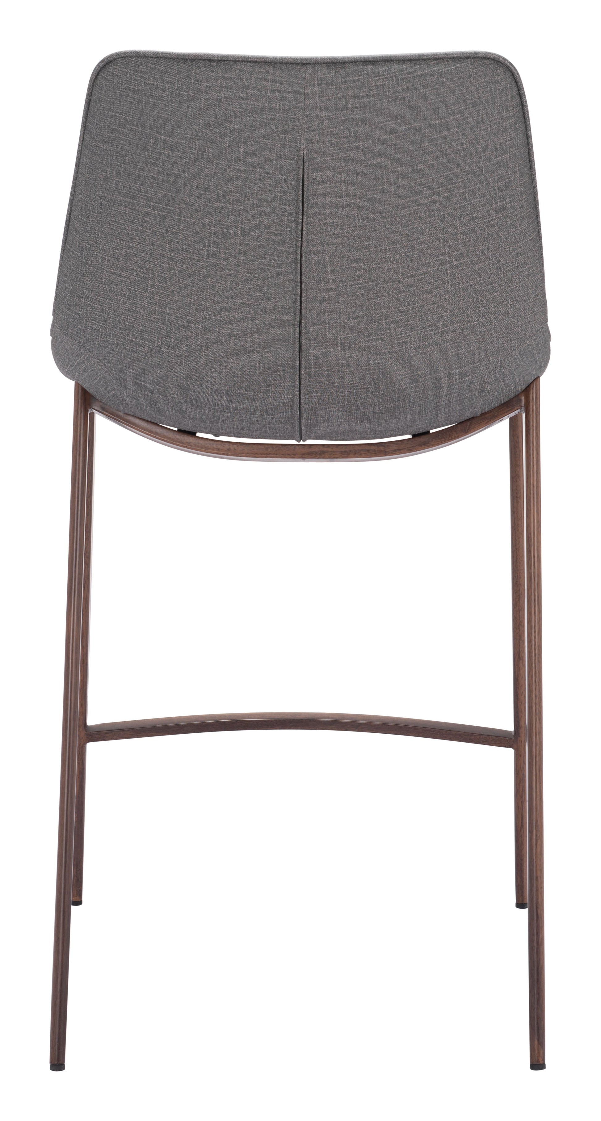 Magnus Slate Gray & Walnut Counter Stool (Set of 2) - Ornate Home