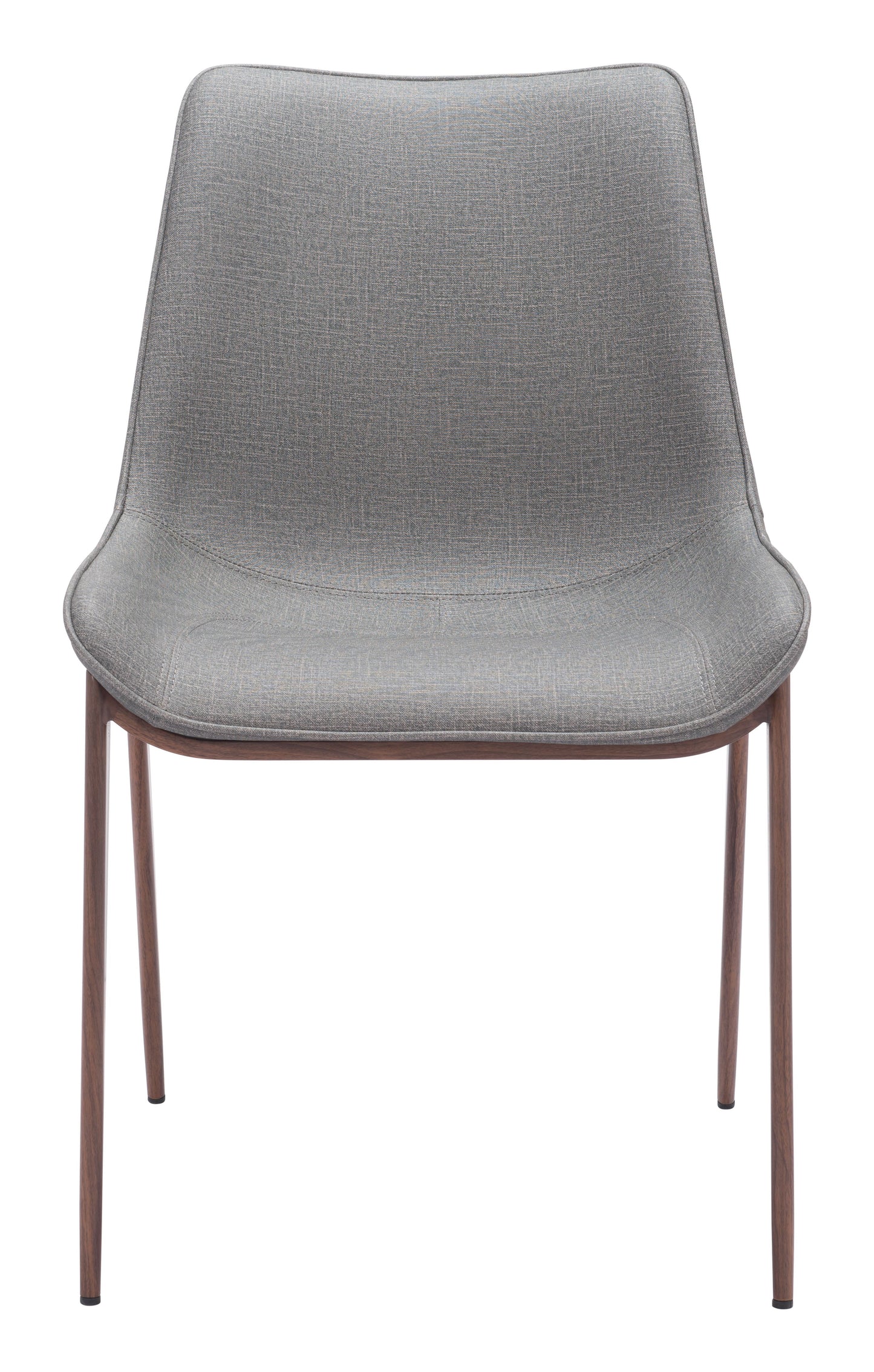 Magnus Slate Gray & Walnut Dining Chair (Set of 2) - Ornate Home