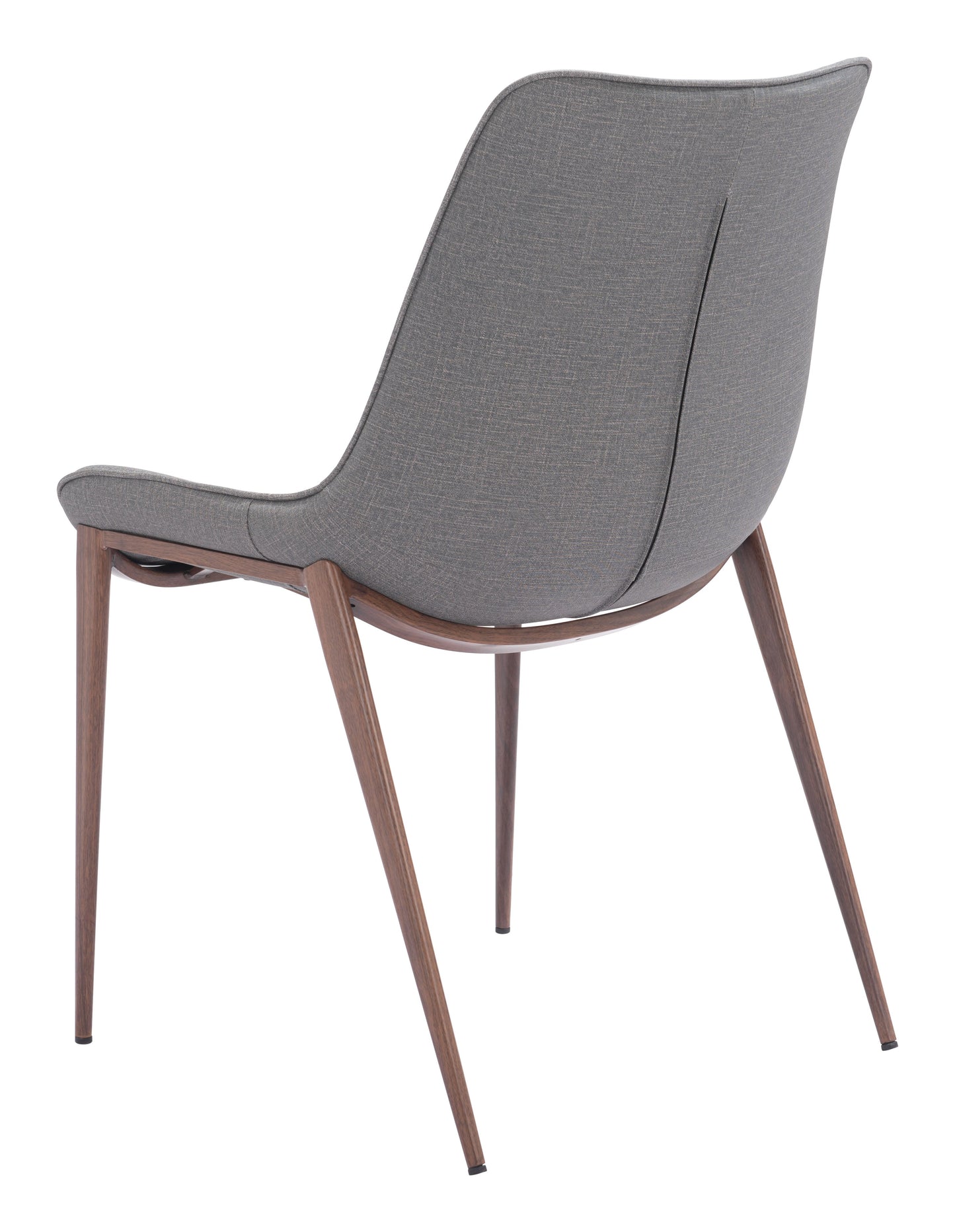 Magnus Slate Gray & Walnut Dining Chair (Set of 2) - Ornate Home