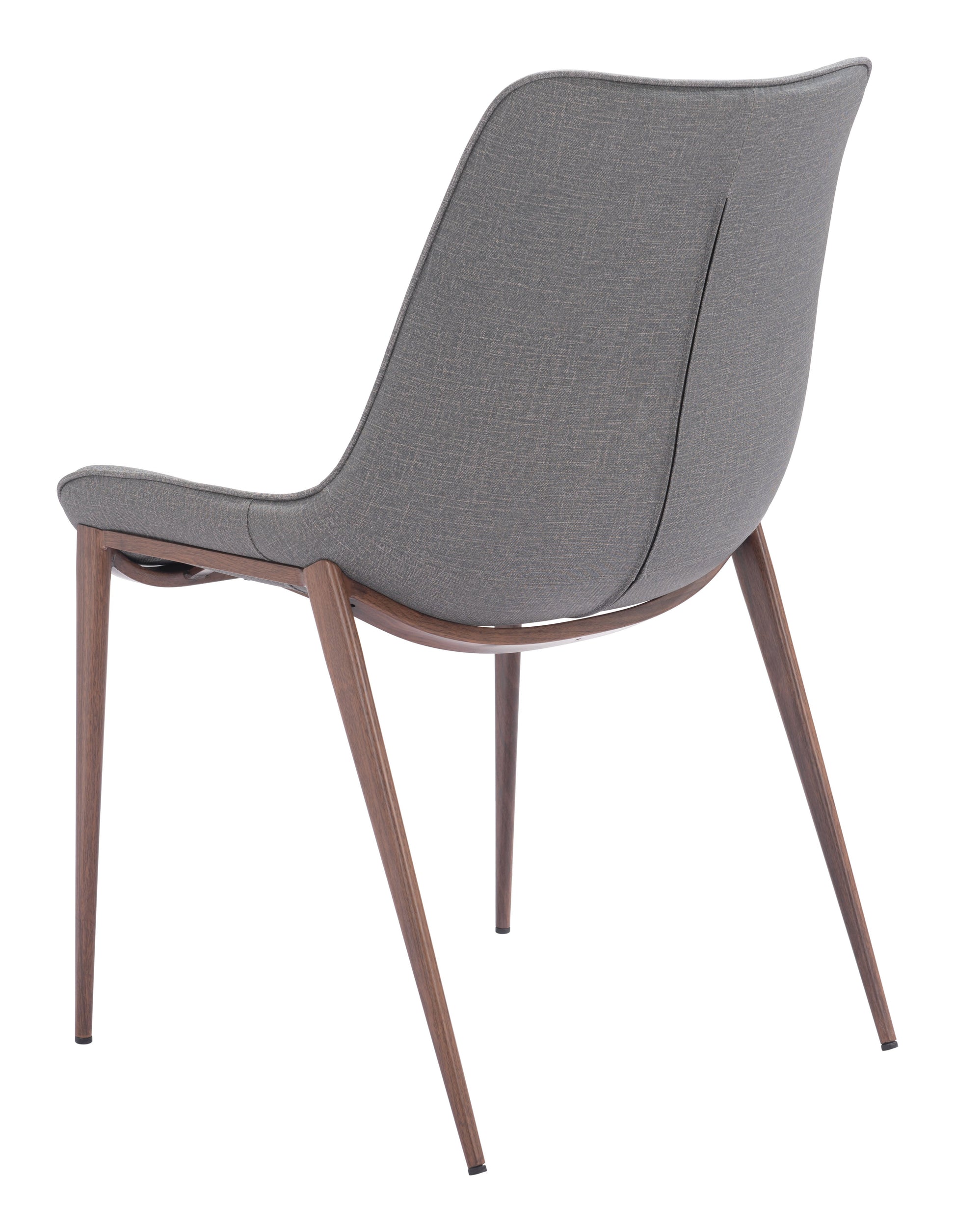 Magnus Slate Gray & Walnut Dining Chair (Set of 2) - Ornate Home