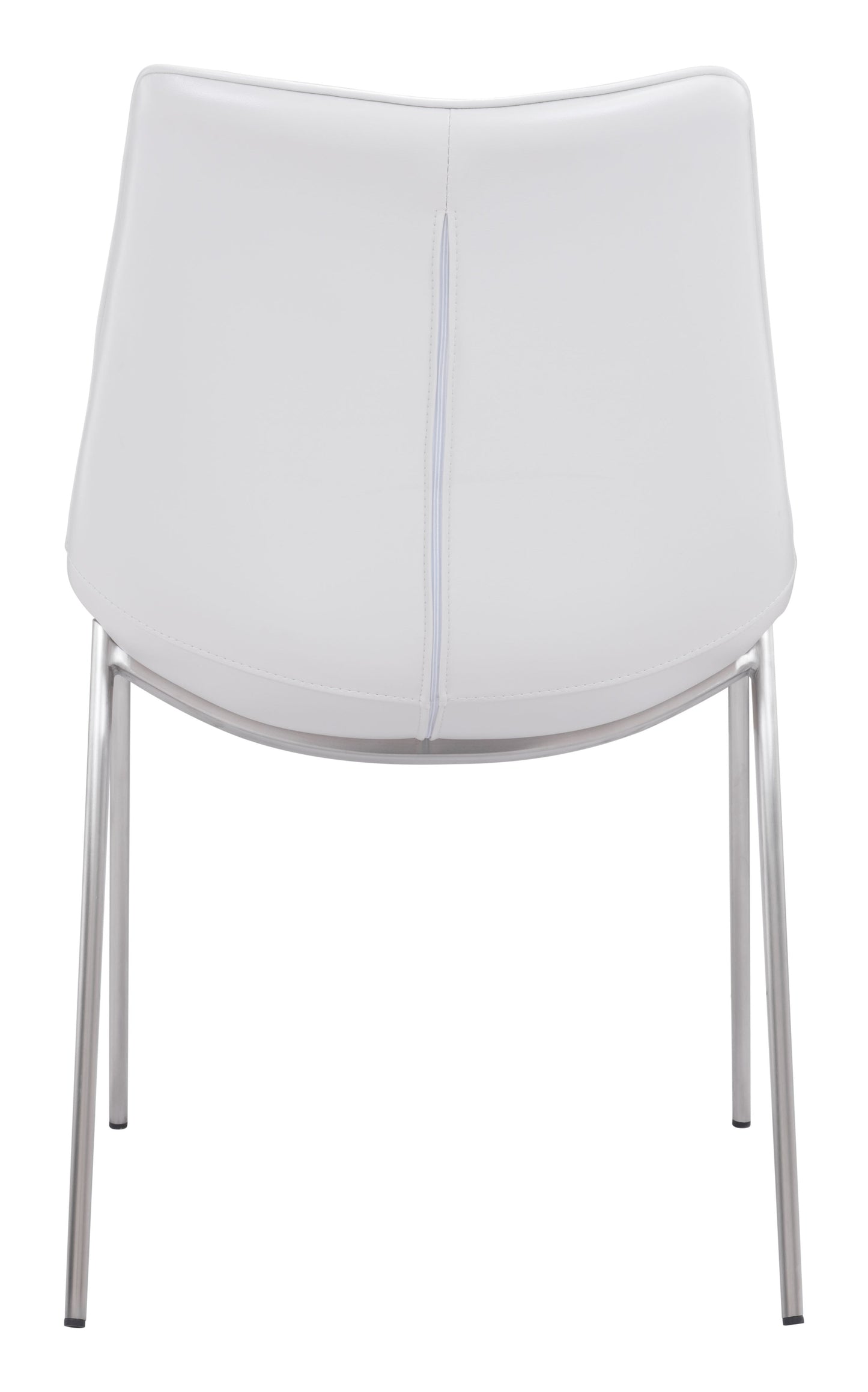 Magnus White & Silver Dining Chair (Set of 2) - Ornate Home