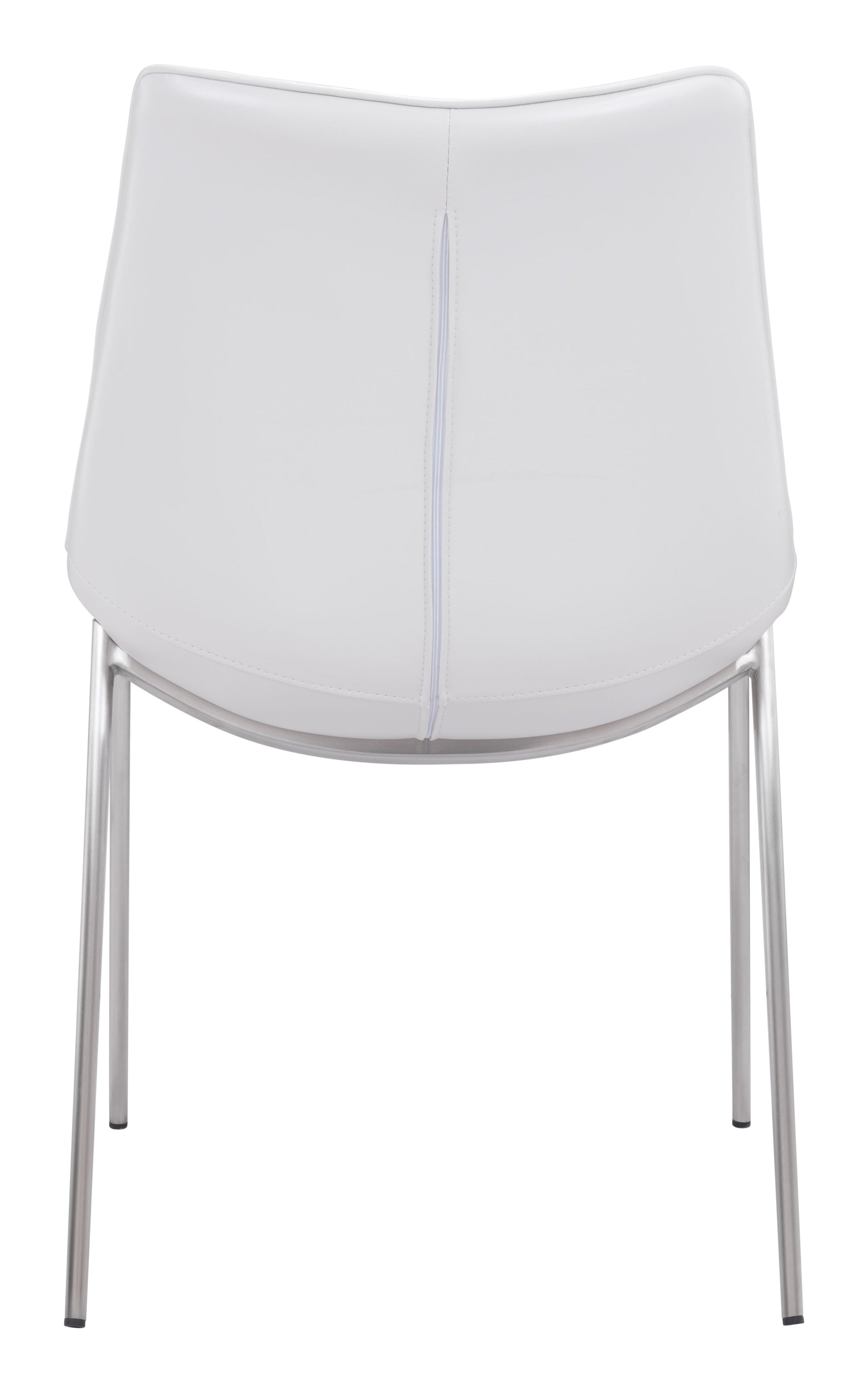 Magnus White & Silver Dining Chair (Set of 2) - Ornate Home