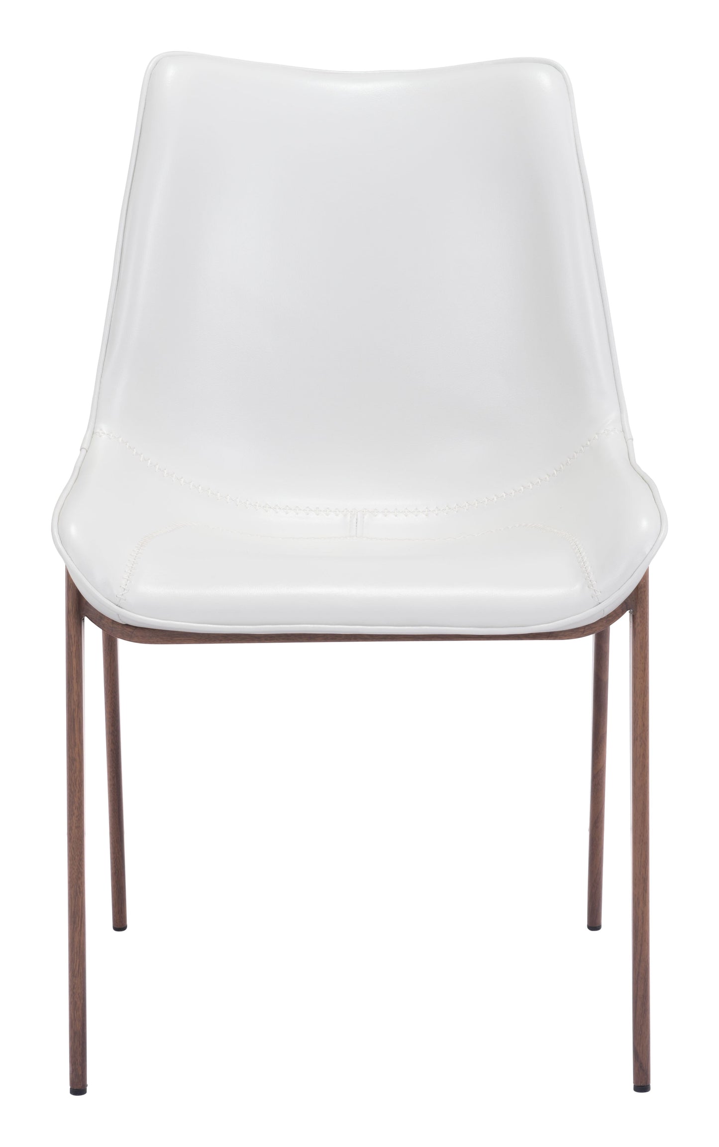 Magnus White & Walnut Dining Chair (Set of 2) - Ornate Home