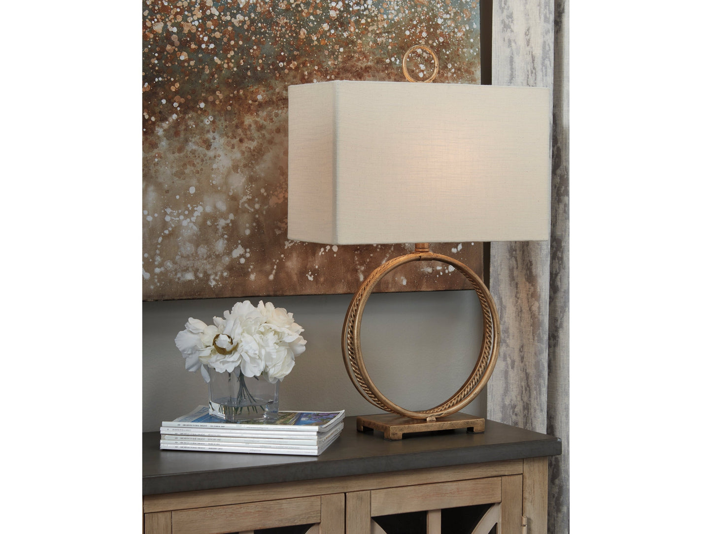Mahala Antique Gold Table Lamp (Set of 2)- Viva Furn