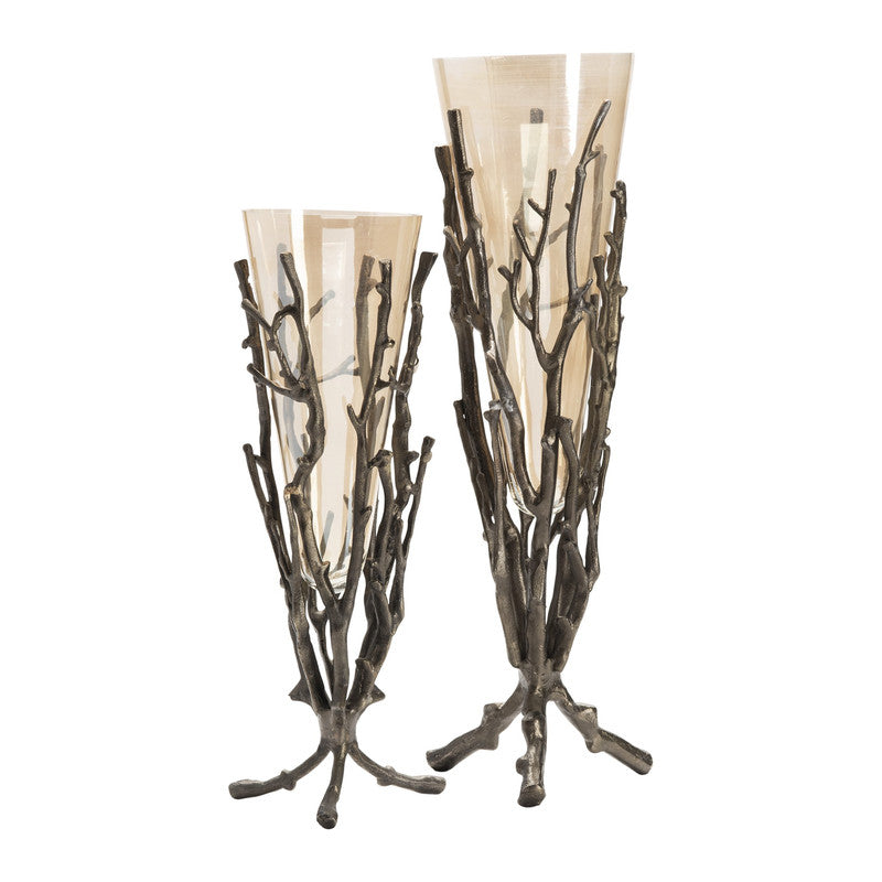 Mailie Bronze Vase Set - Ornate Home